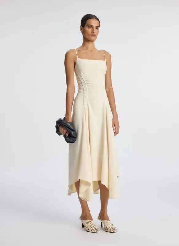 Silvia Stretch Linen Midi Dress sold by A.L.C.