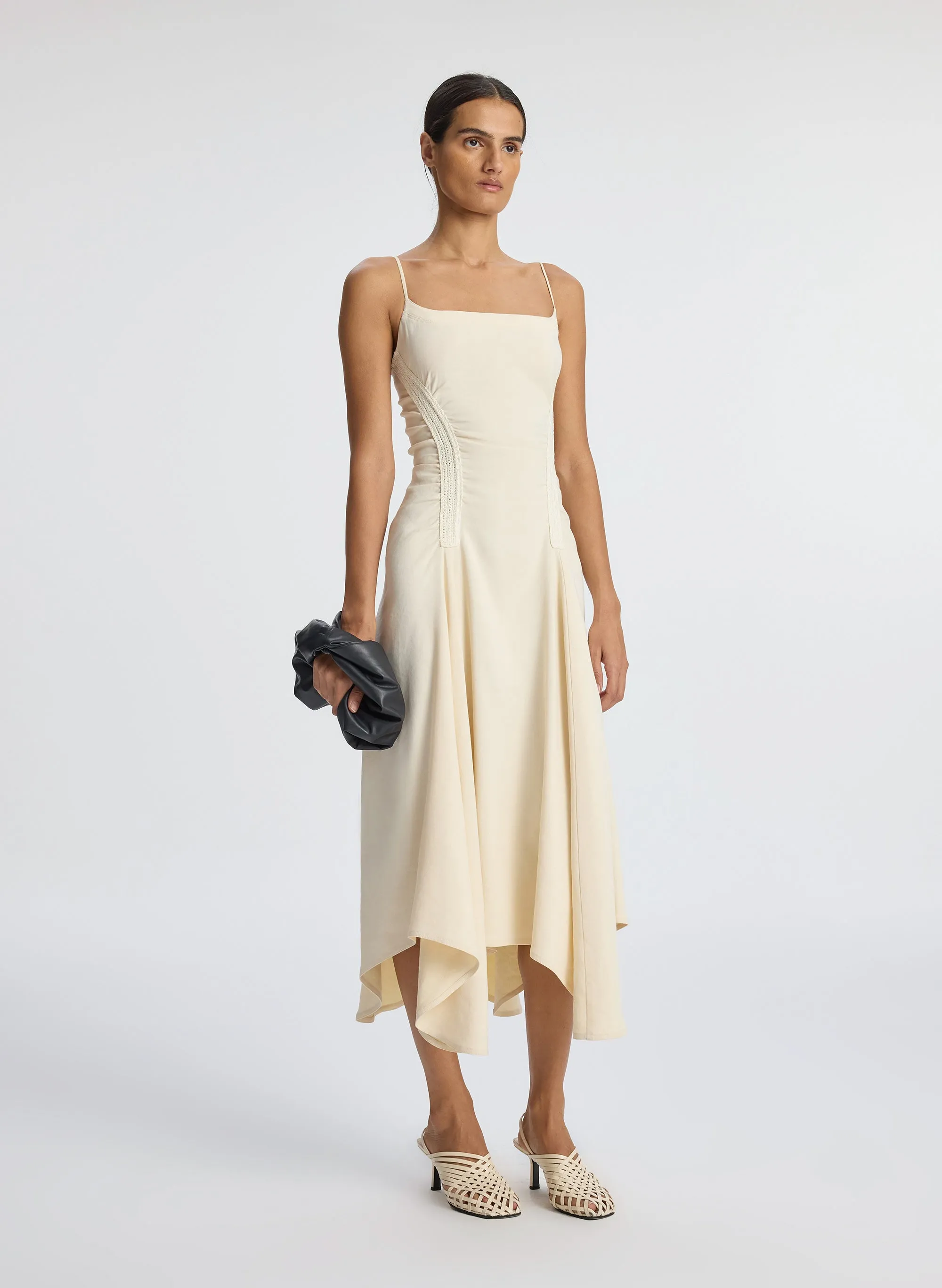 Silvia Stretch Linen Midi Dress sold by A.L.C.