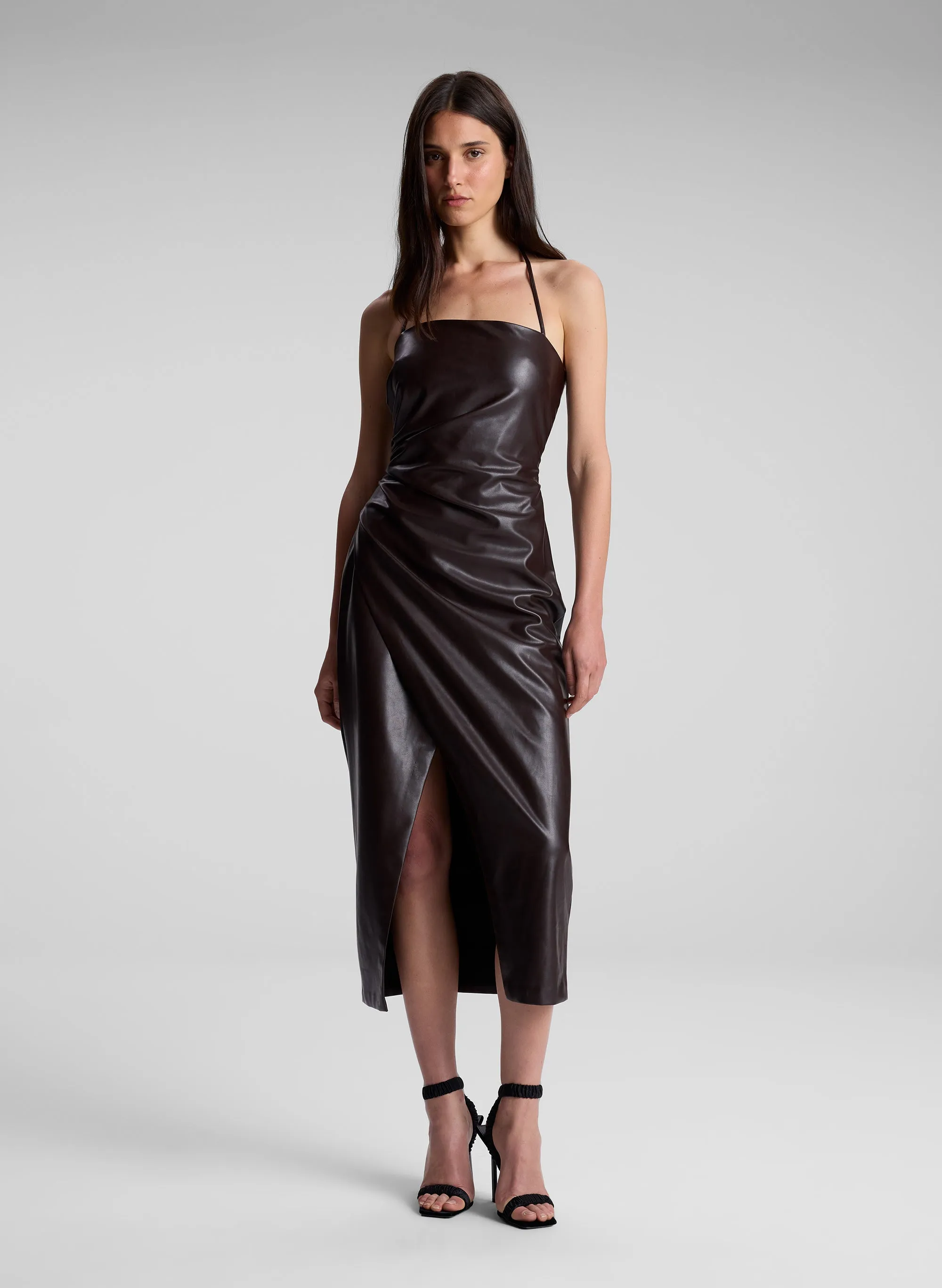 Charlotte Vegan Leather Midi Dress sold by A.L.C. product image thumbnail 3