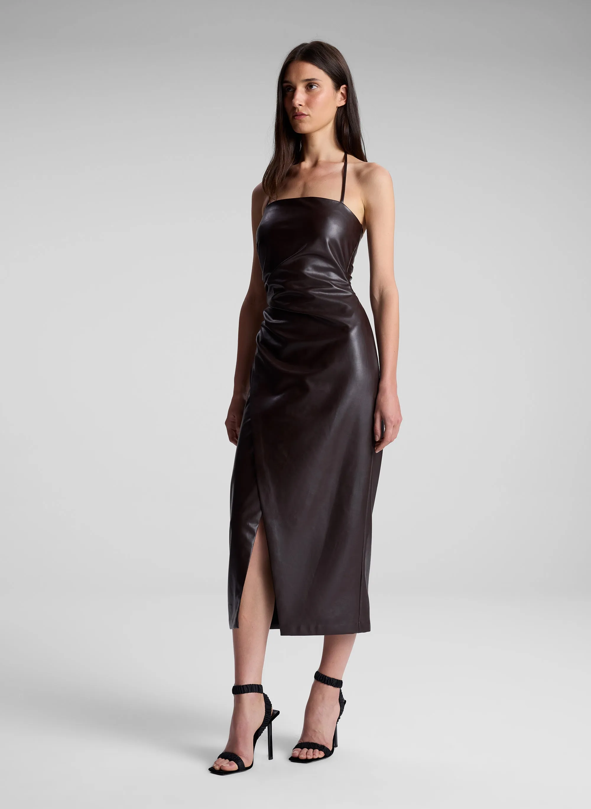 Charlotte Vegan Leather Midi Dress sold by A.L.C. product image thumbnail 4