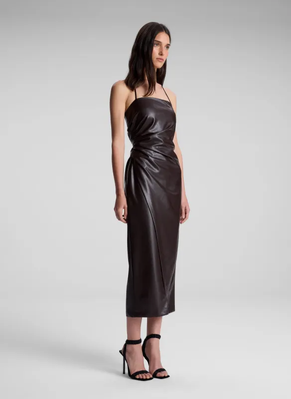 Charlotte Vegan Leather Midi Dress sold by A.L.C.