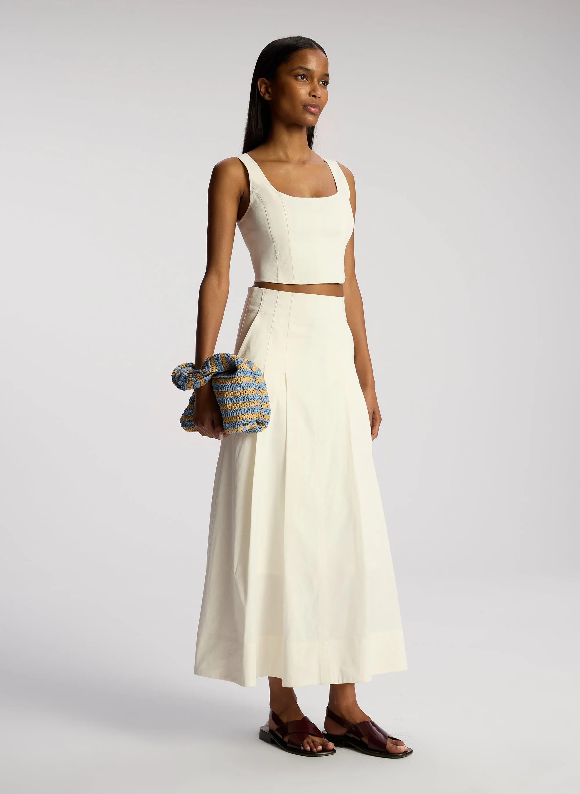 Parker Striped Raffia Bag sold by A.L.C. product image thumbnail 2