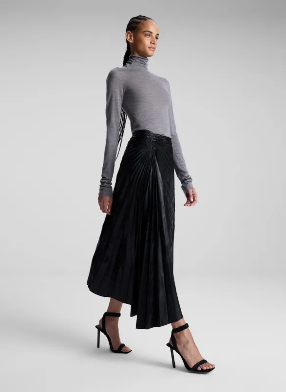 Tracy Textured Vegan Leather Skirt made by A.L.C.