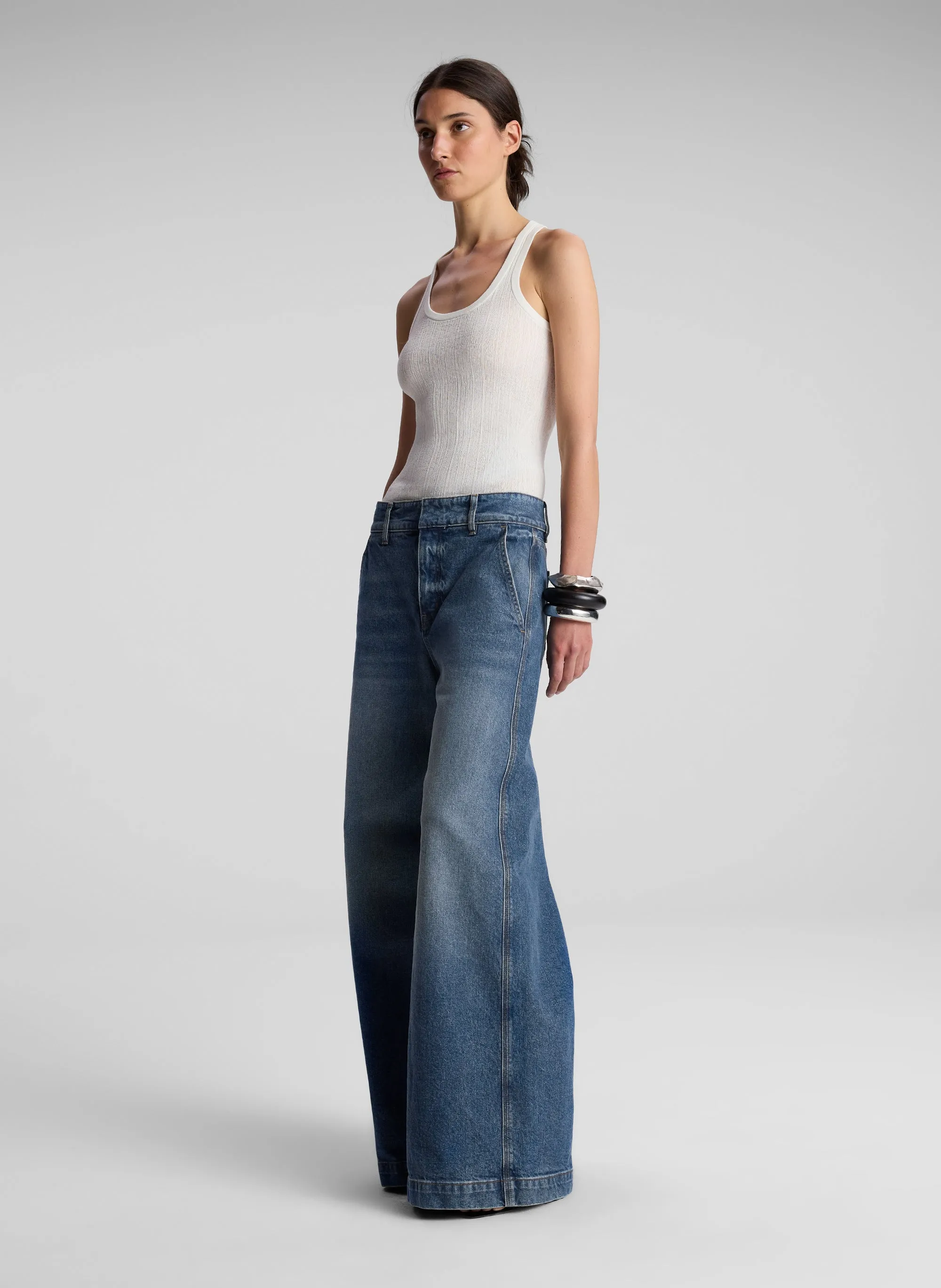 Iris Fine Cotton Knit Tank sold by A.L.C. product image thumbnail 3