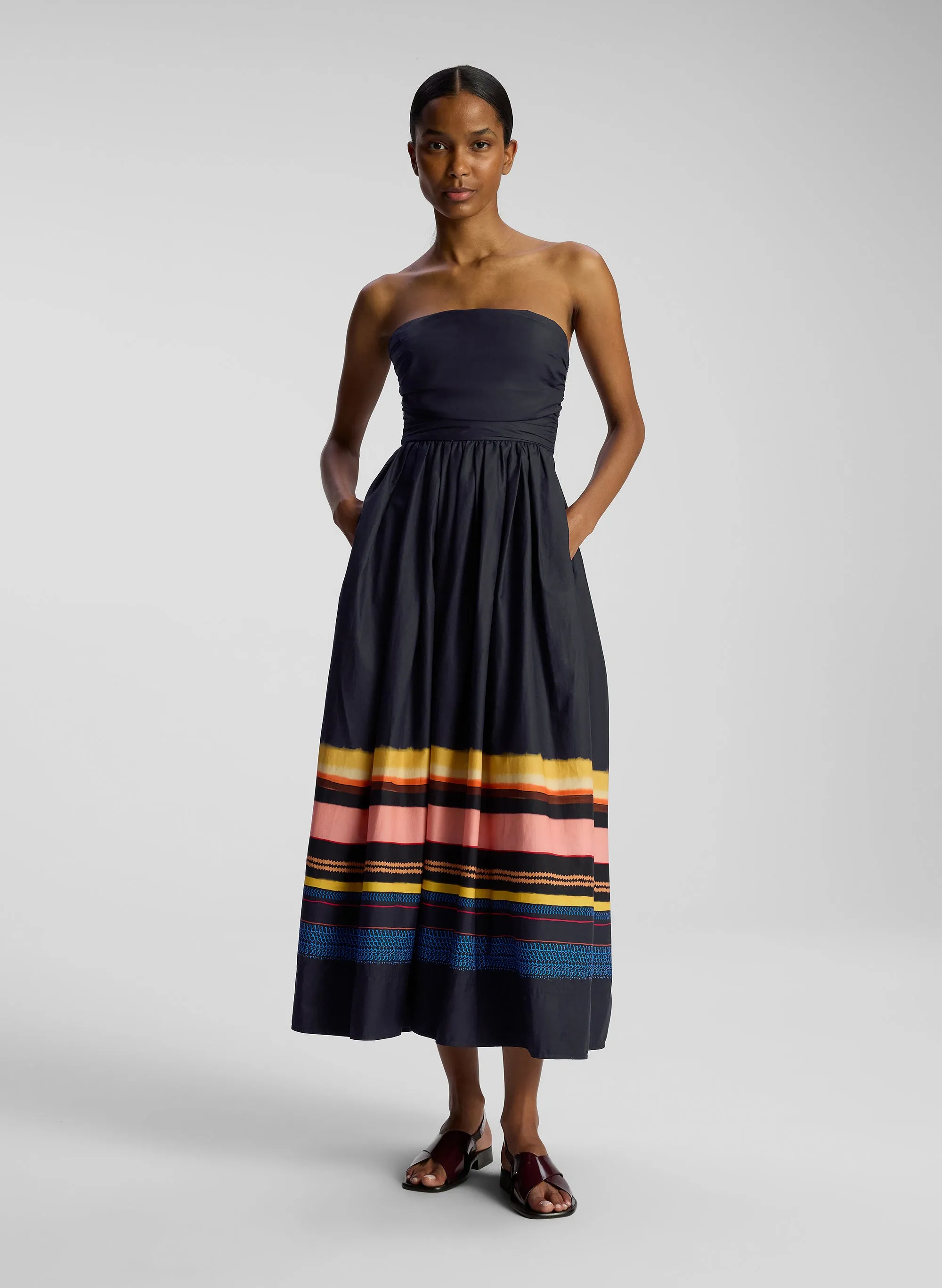 Tate Strapless Midi Dress sold by A.L.C.