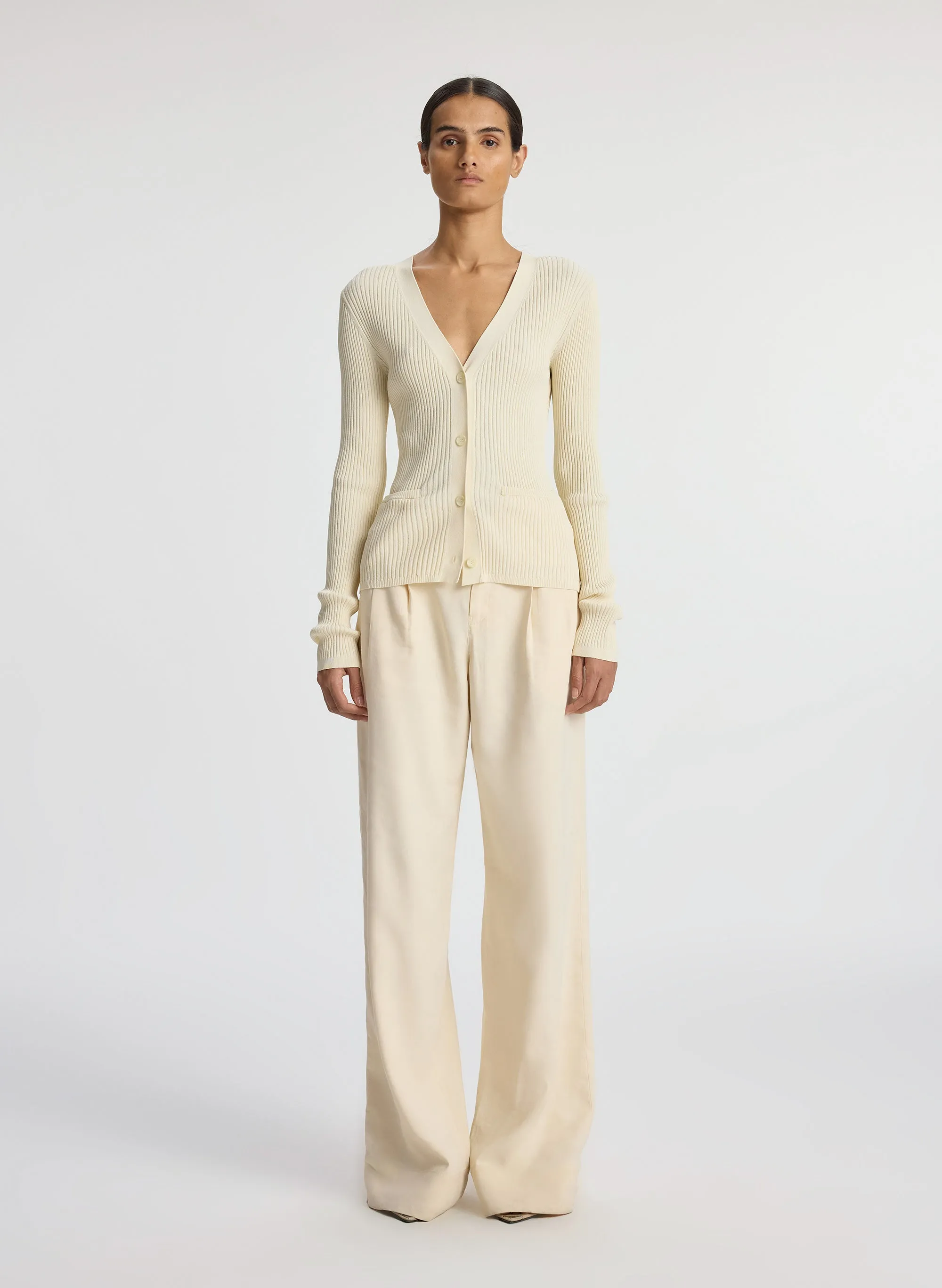 Ren Ribbed Cardigan sold by A.L.C. product image thumbnail 3