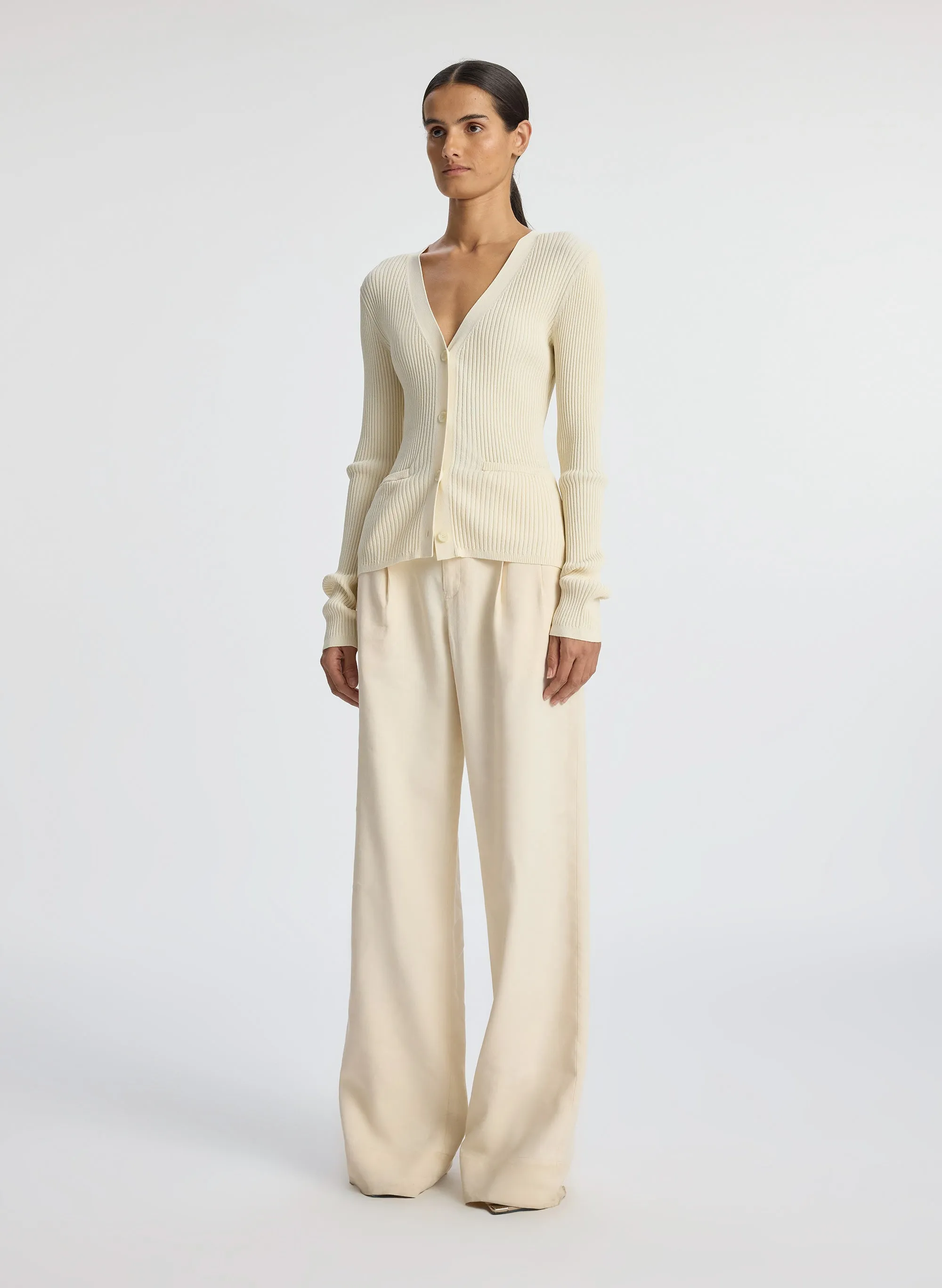 Ren Ribbed Cardigan sold by A.L.C. product image thumbnail 4