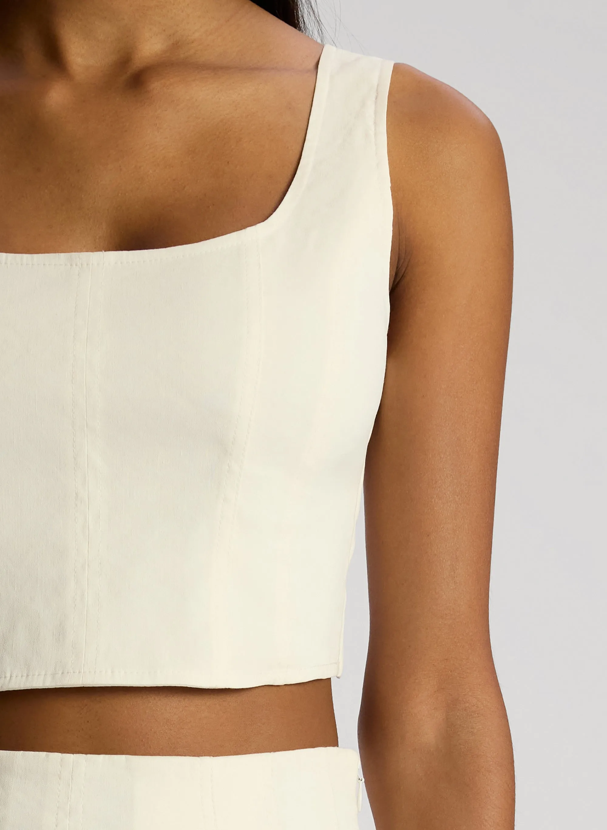 Isabel Stretch Linen Top sold by A.L.C. product image thumbnail 2