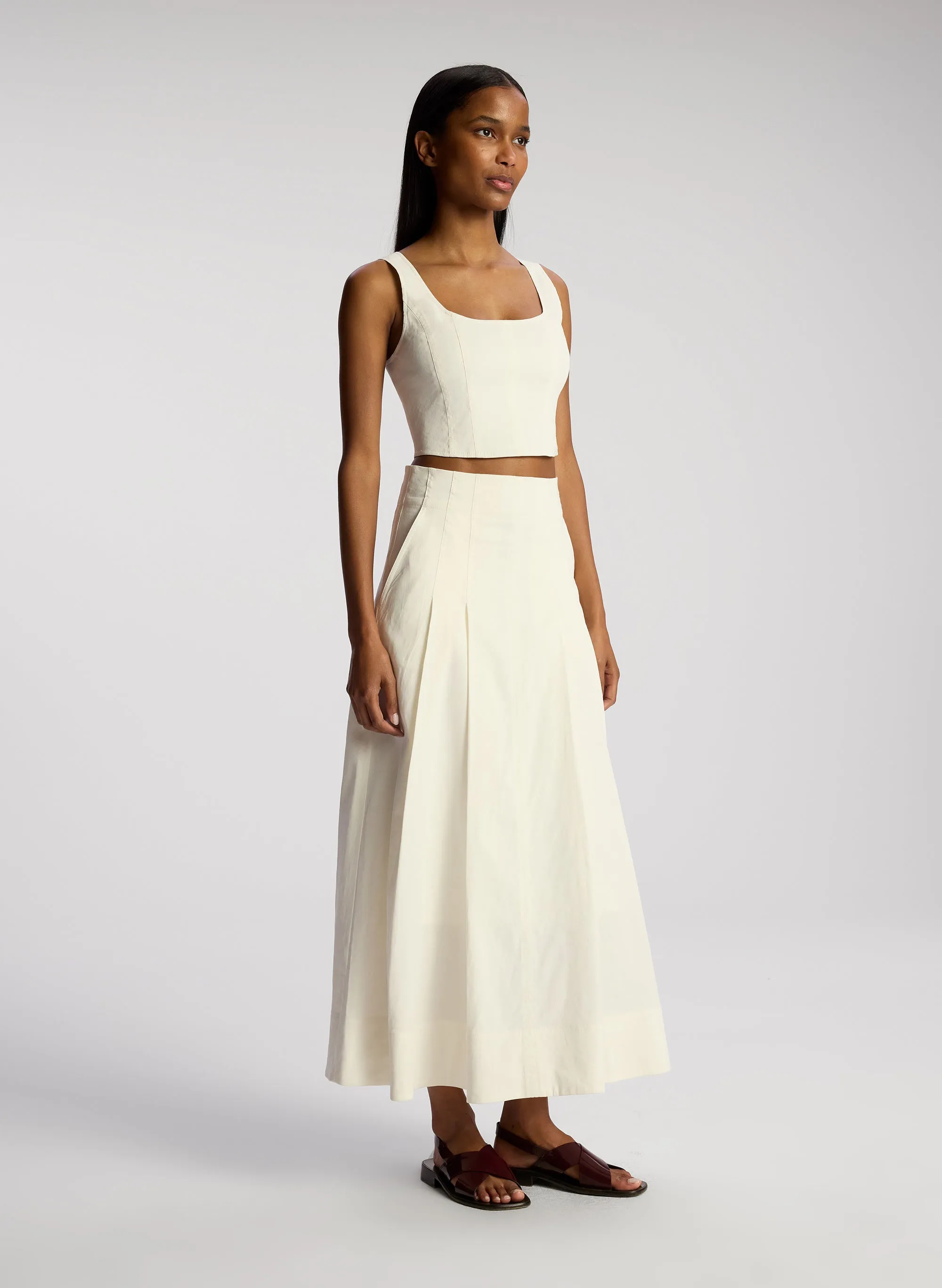 Isabel Stretch Linen Top sold by A.L.C. product image thumbnail 4