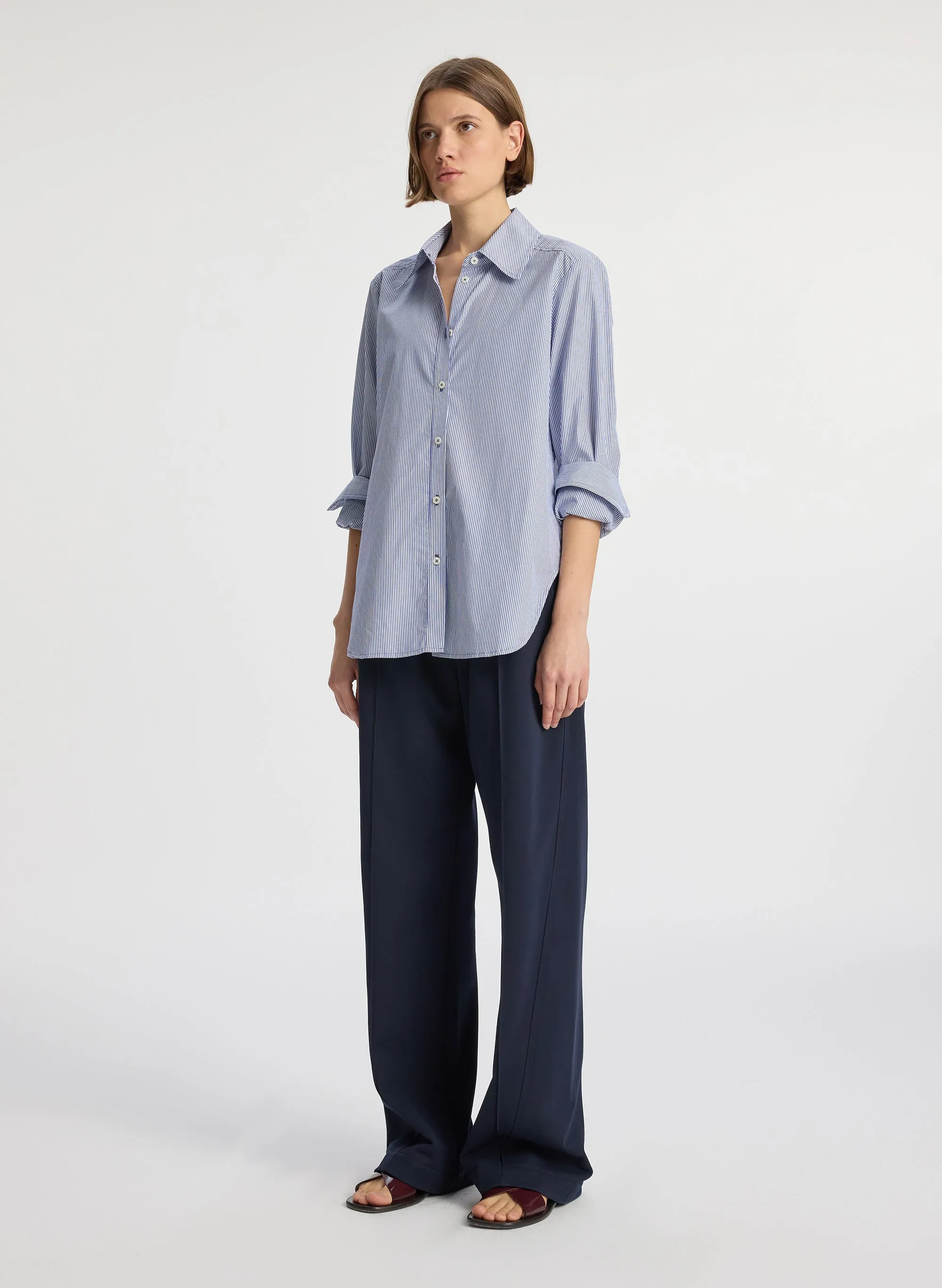 Aiden Striped Cotton Shirt sold by A.L.C. product image thumbnail 4