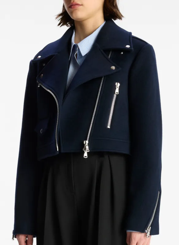 Oxford Cropped Wool Jacket made by A.L.C.