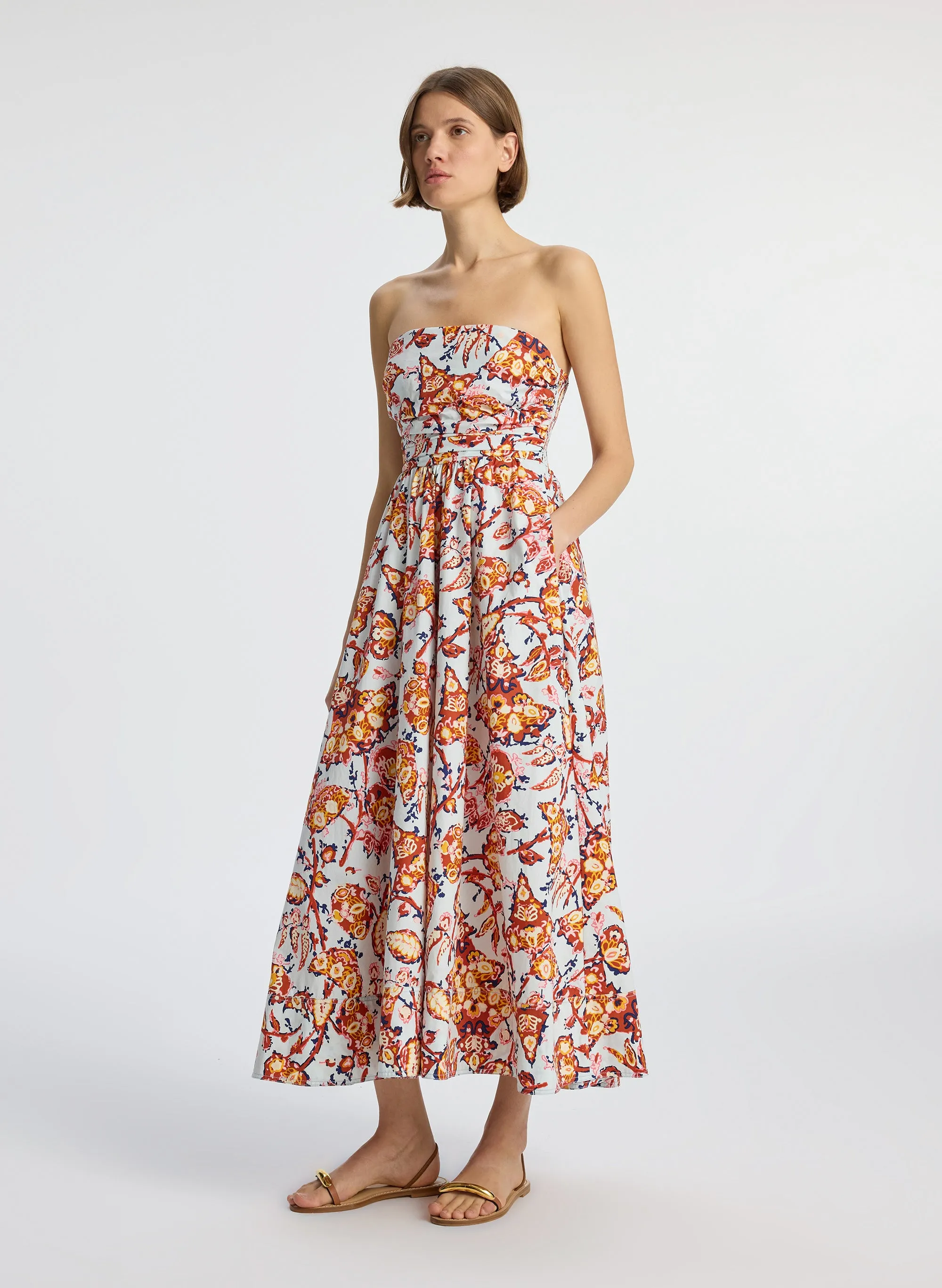 Tate Strapless Midi Dress sold by A.L.C. product image thumbnail 4