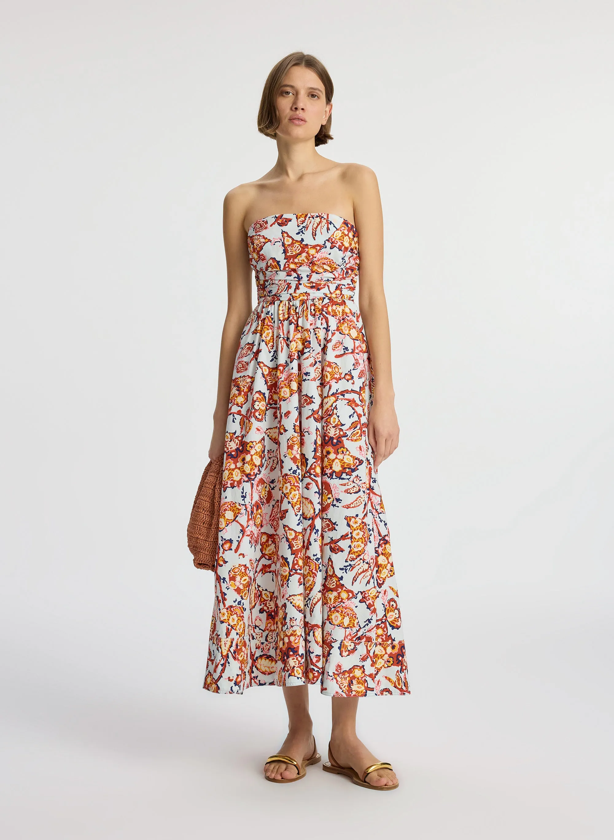 Tate Strapless Midi Dress sold by A.L.C.