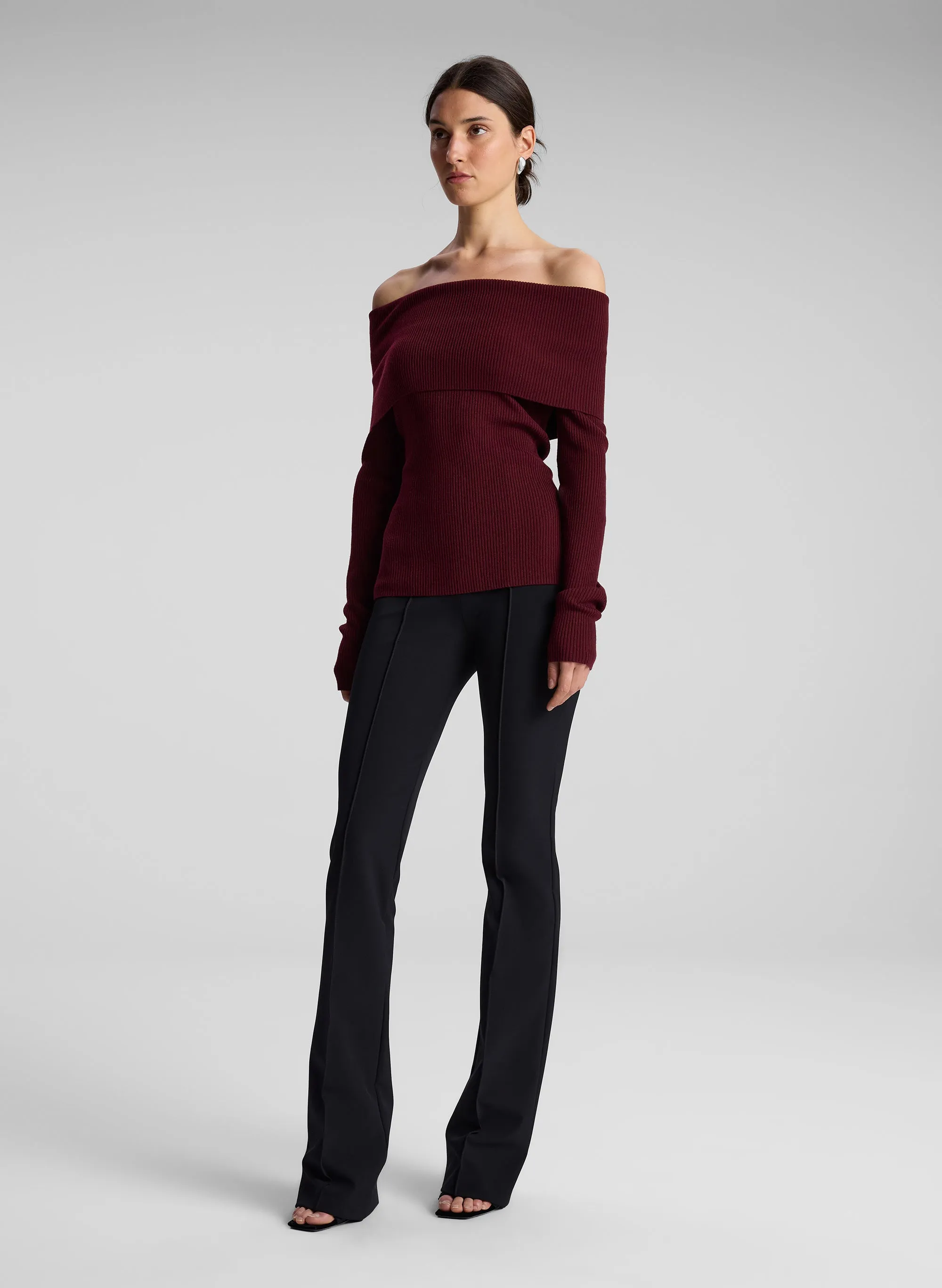 Evelyn Merino Off Shoulder Top sold by A.L.C. product image thumbnail 4
