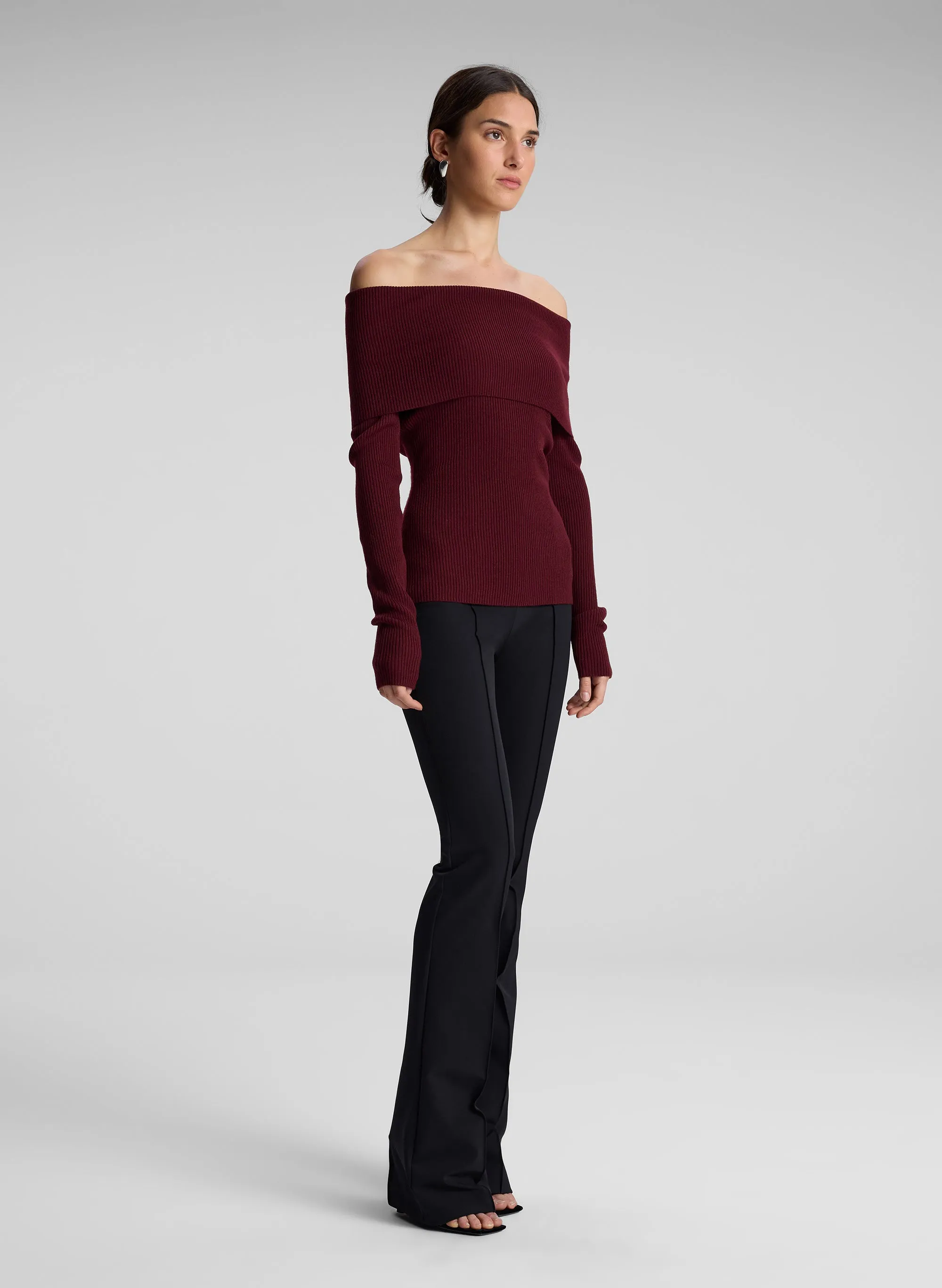 Evelyn Merino Off Shoulder Top sold by A.L.C. product image thumbnail 3