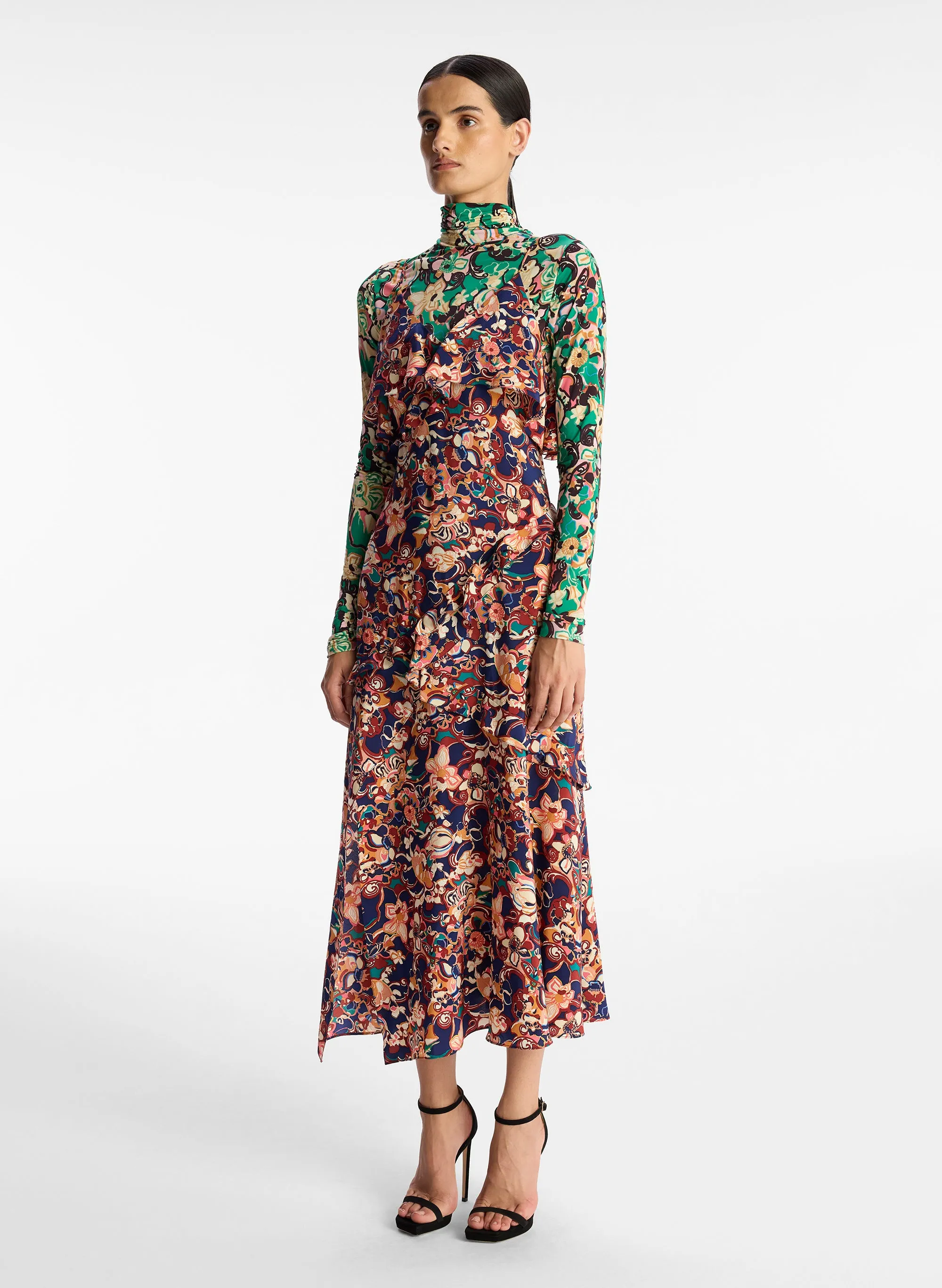 Penelope Silk Midi Dress sold by A.L.C. product image thumbnail 3