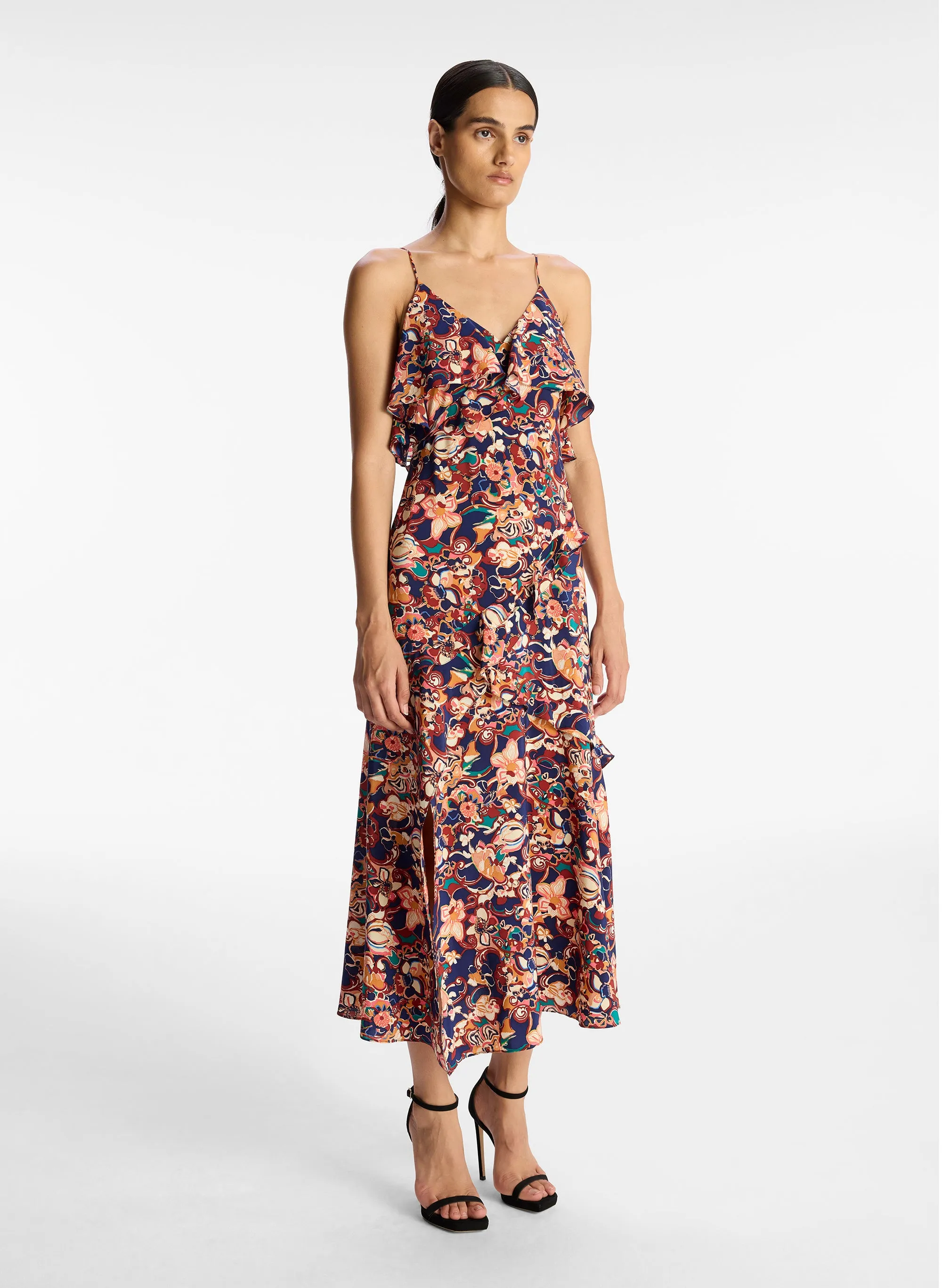 Penelope Silk Midi Dress sold by A.L.C. product image thumbnail 4