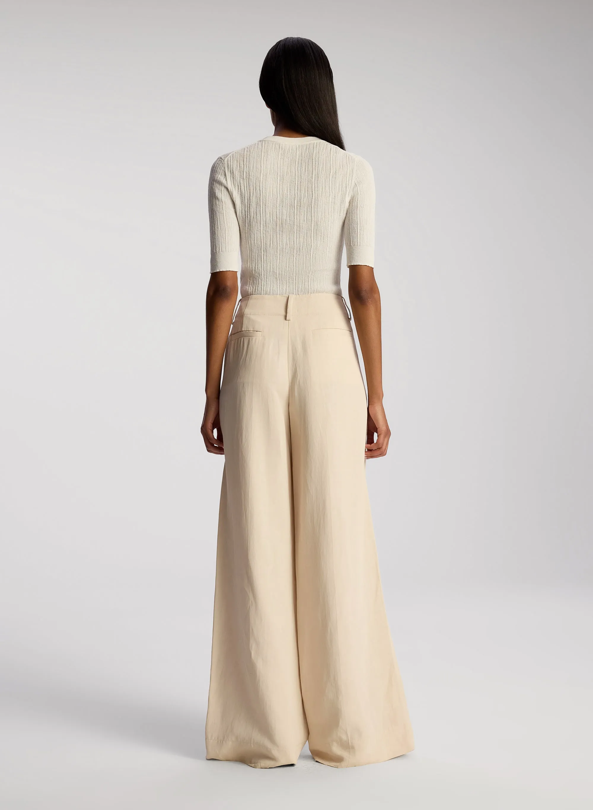 Colton Linen Wide Leg Pant sold by A.L.C. product image thumbnail 5
