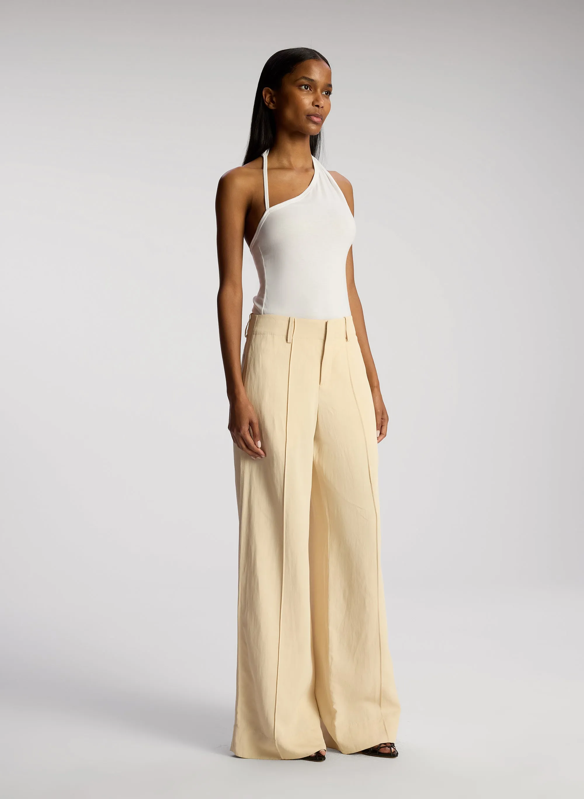 Krista Asymmetric Cotton Jersey Tank sold by A.L.C. product image thumbnail 3
