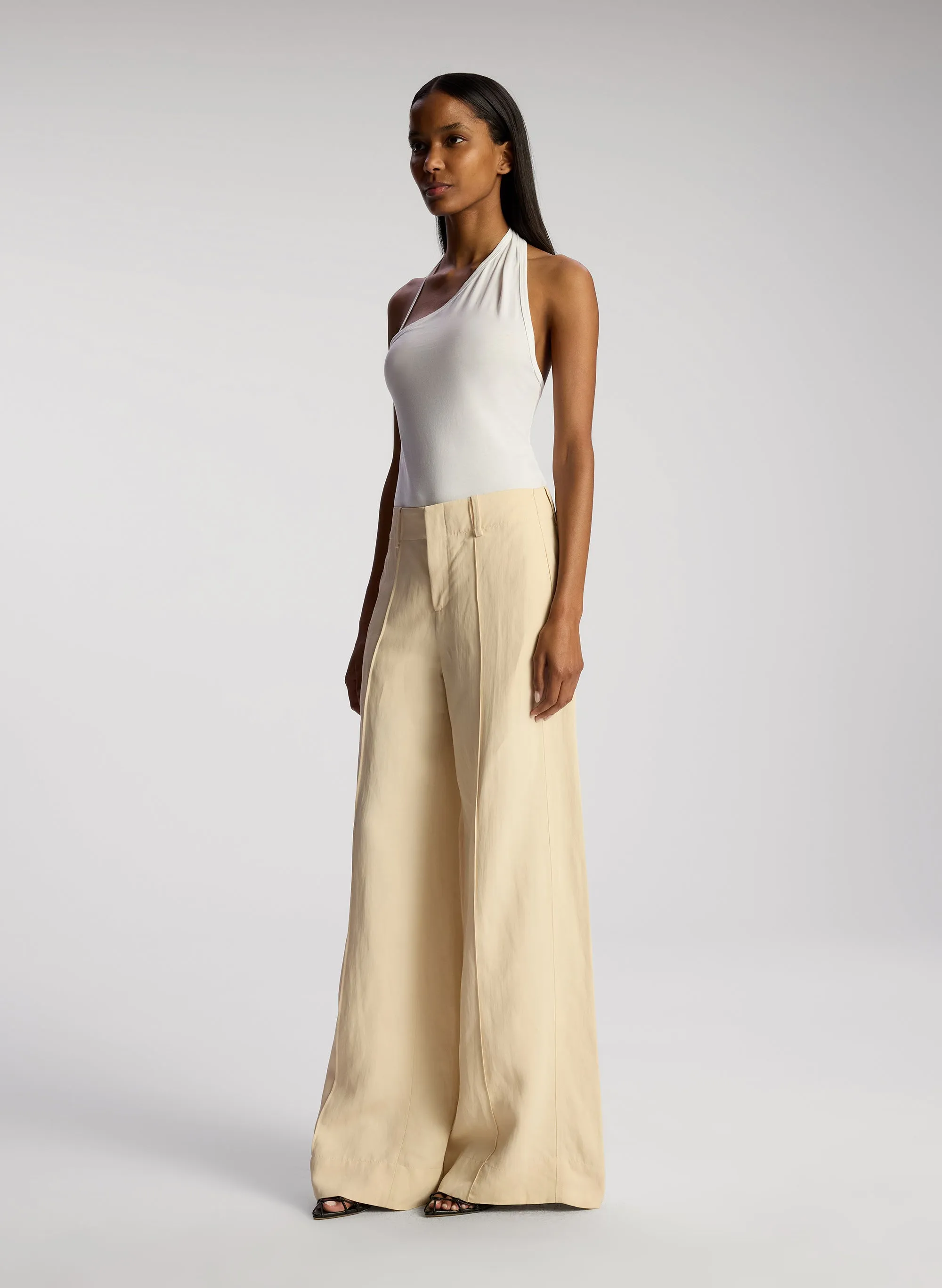 Krista Asymmetric Cotton Jersey Tank sold by A.L.C. product image thumbnail 4