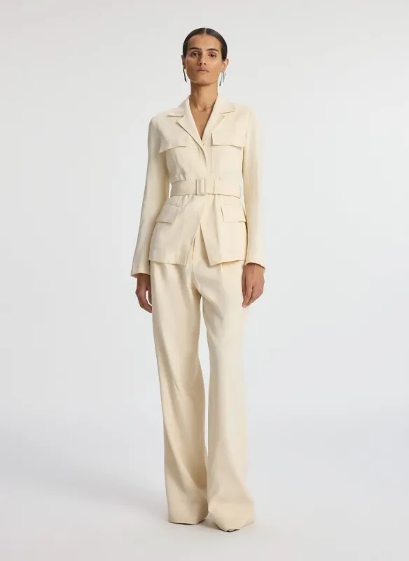 Savannah Stretch Linen Jacket made by A.L.C.