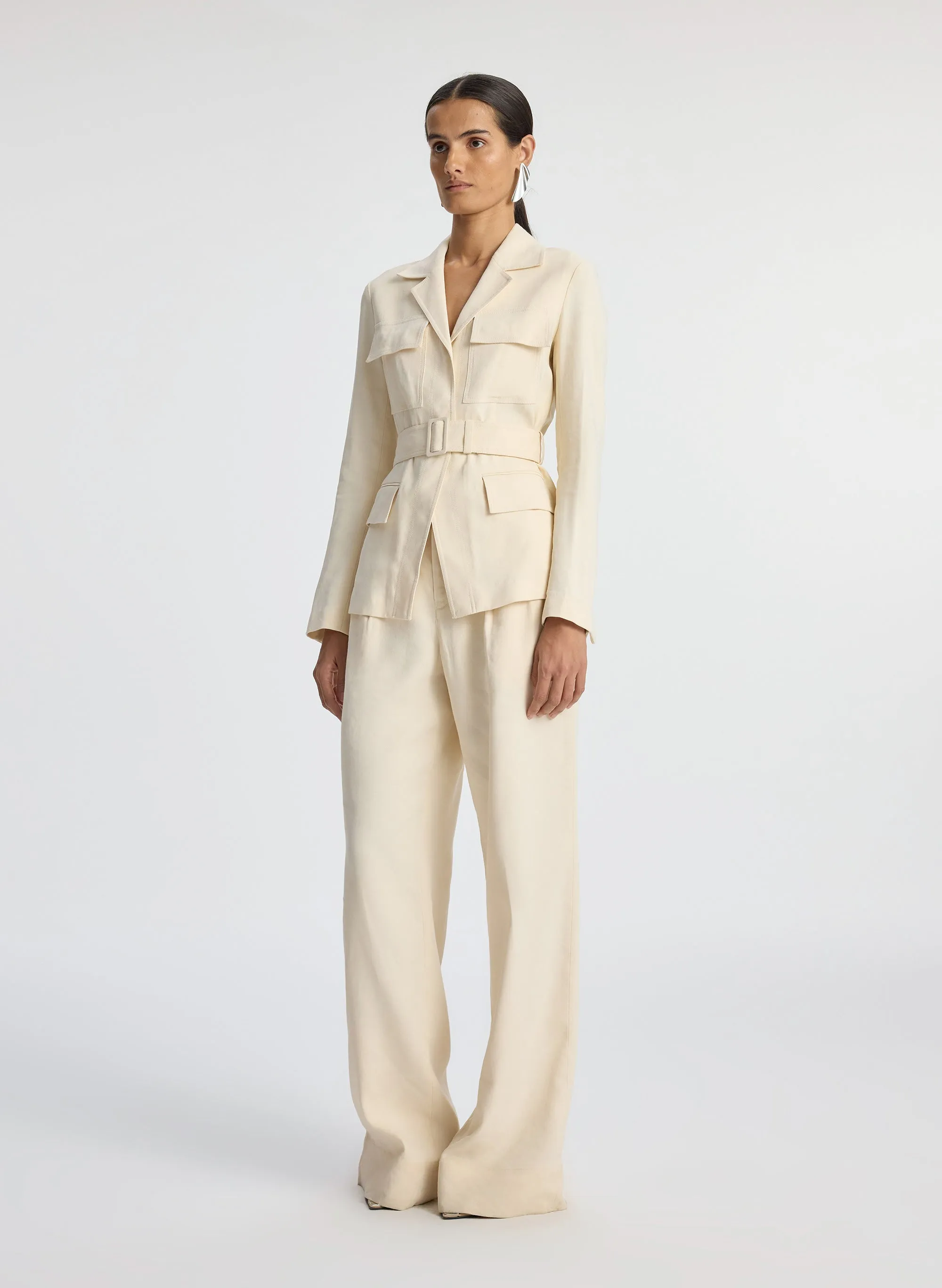 Savannah Stretch Linen Jacket sold by A.L.C. product image thumbnail 4