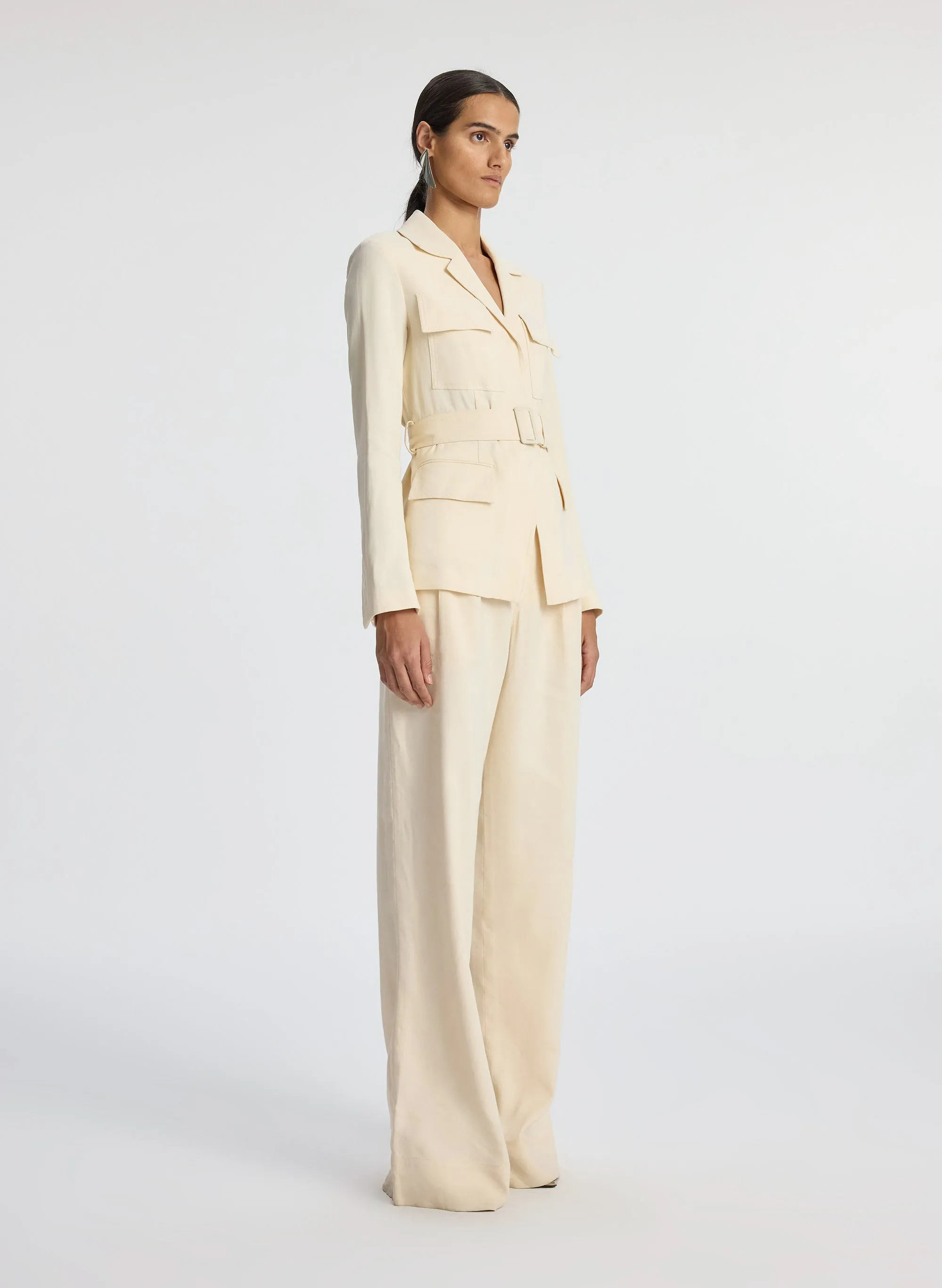 Savannah Stretch Linen Jacket sold by A.L.C. product image thumbnail 3