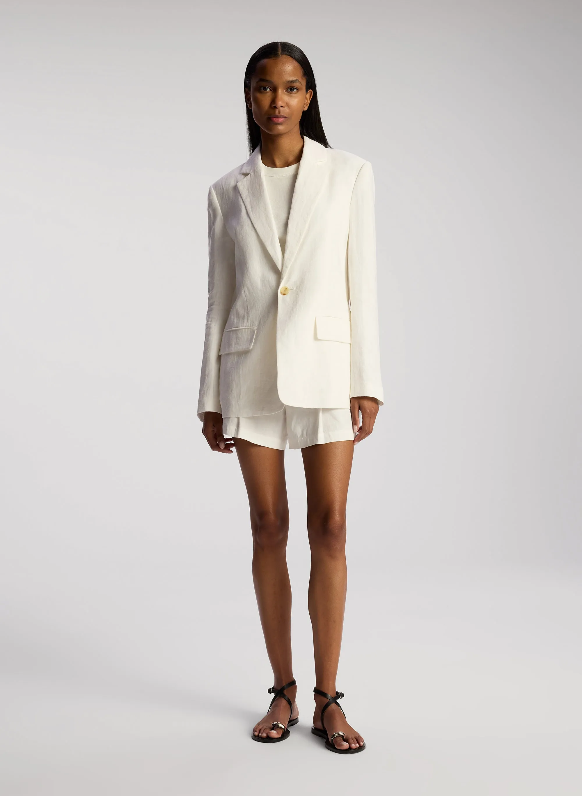 Arlo II Relaxed Linen Jacket sold by A.L.C.