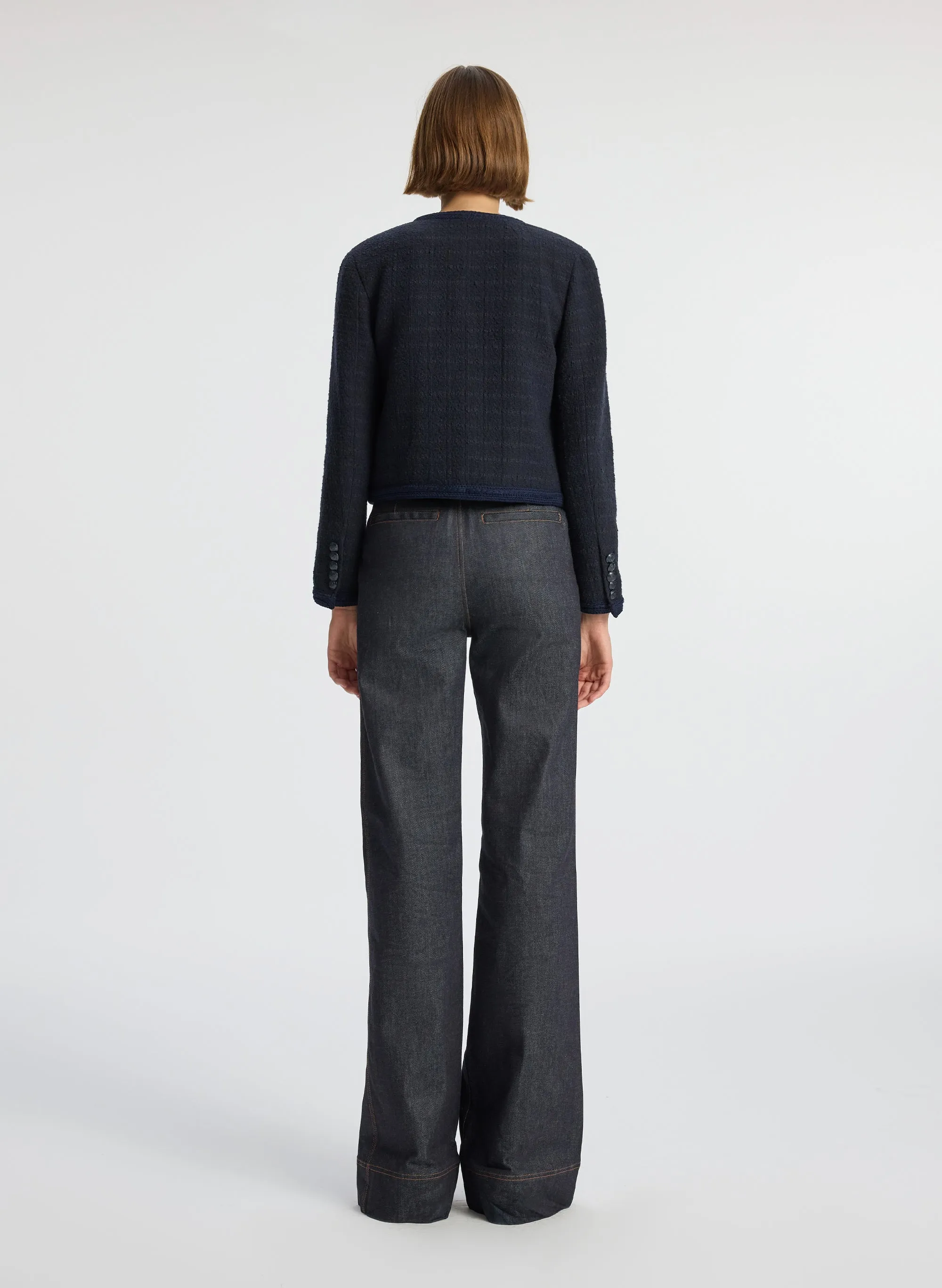 Ollie Cropped Tweed Jacket sold by A.L.C. product image thumbnail 5