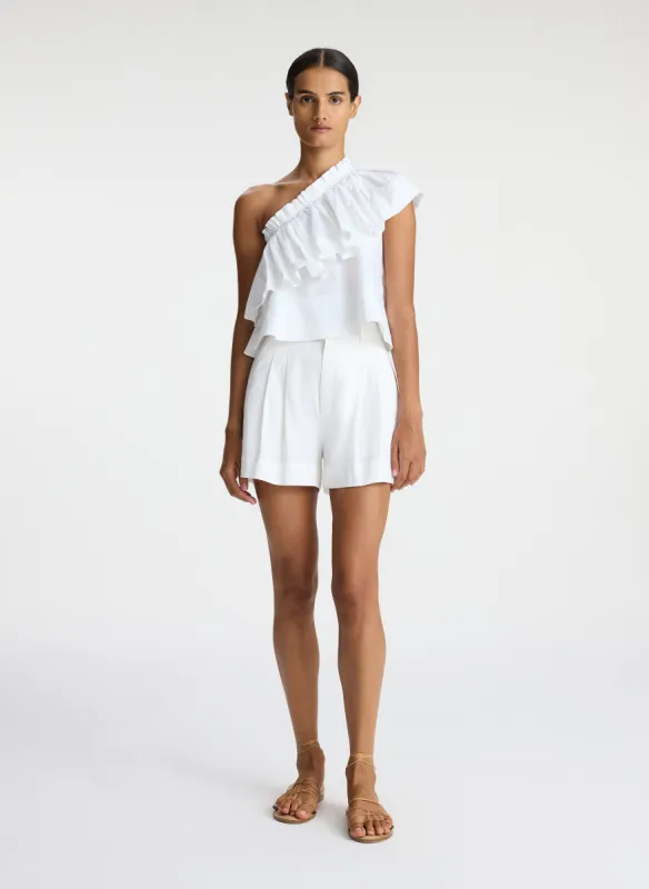 Pia Cotton One Shoulder Top sold by A.L.C.
