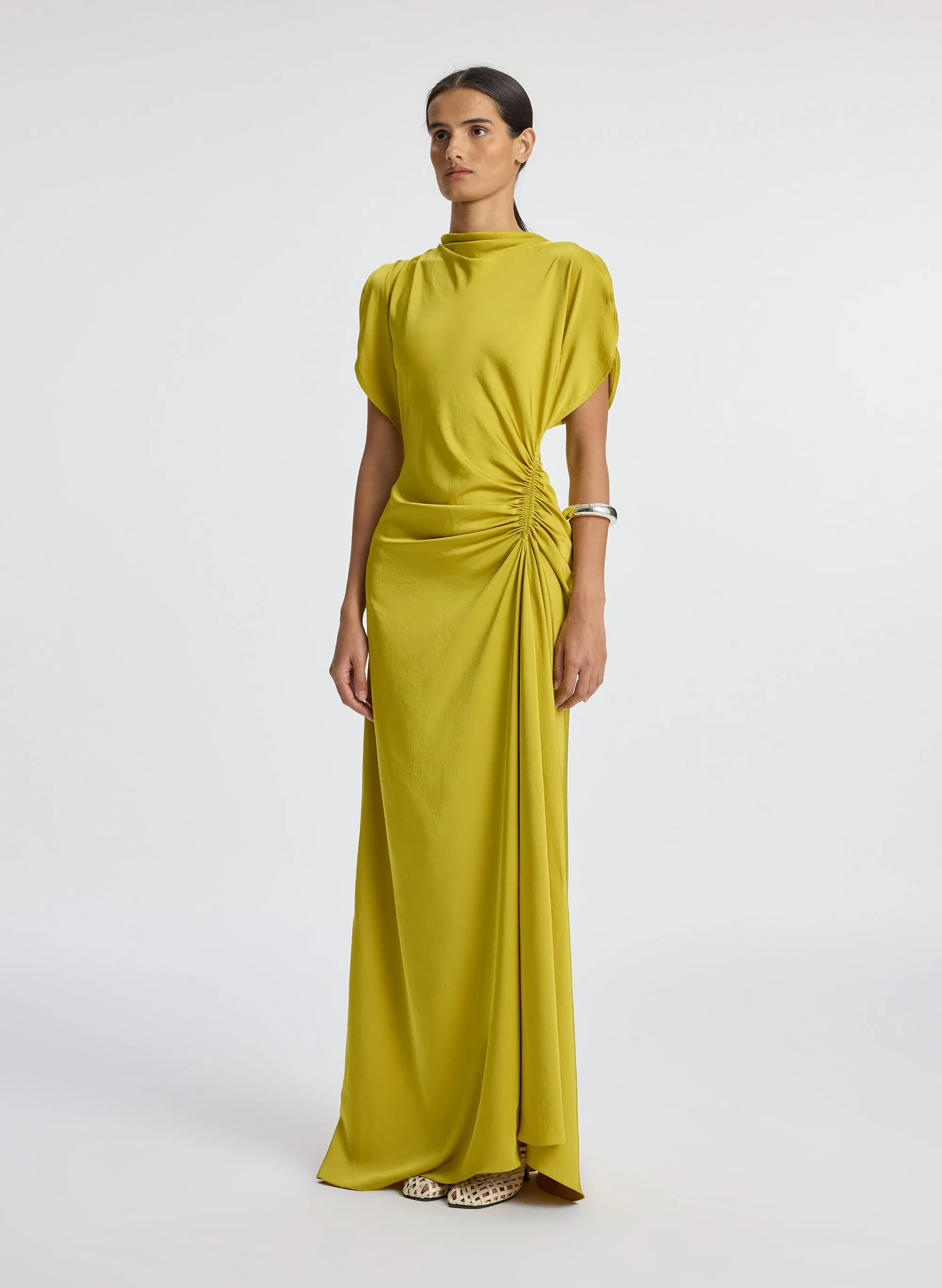 Nadia Satin Gown sold by A.L.C. product image thumbnail 4