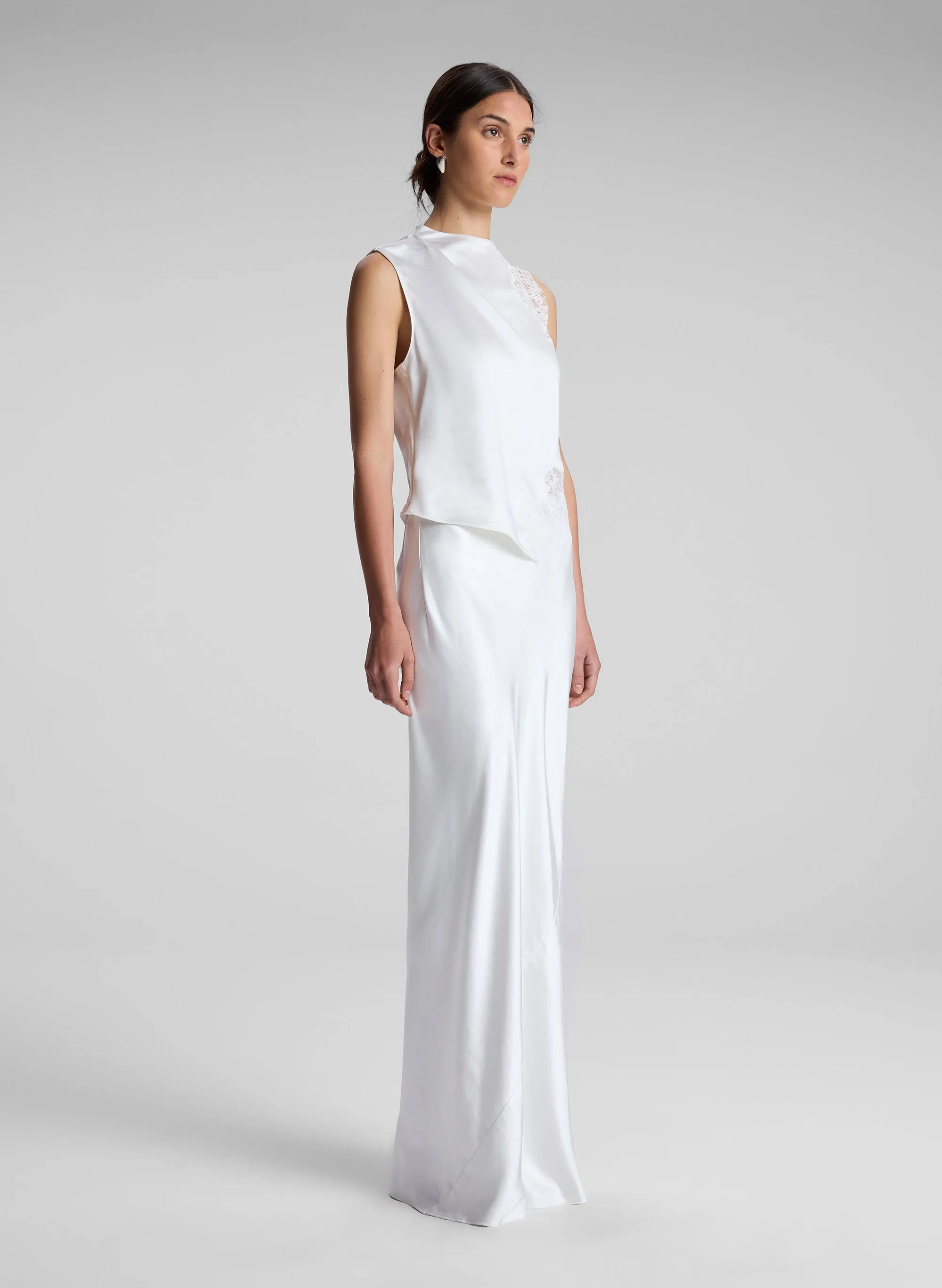 Greta Satin Maxi Skirt sold by A.L.C. product image thumbnail 3