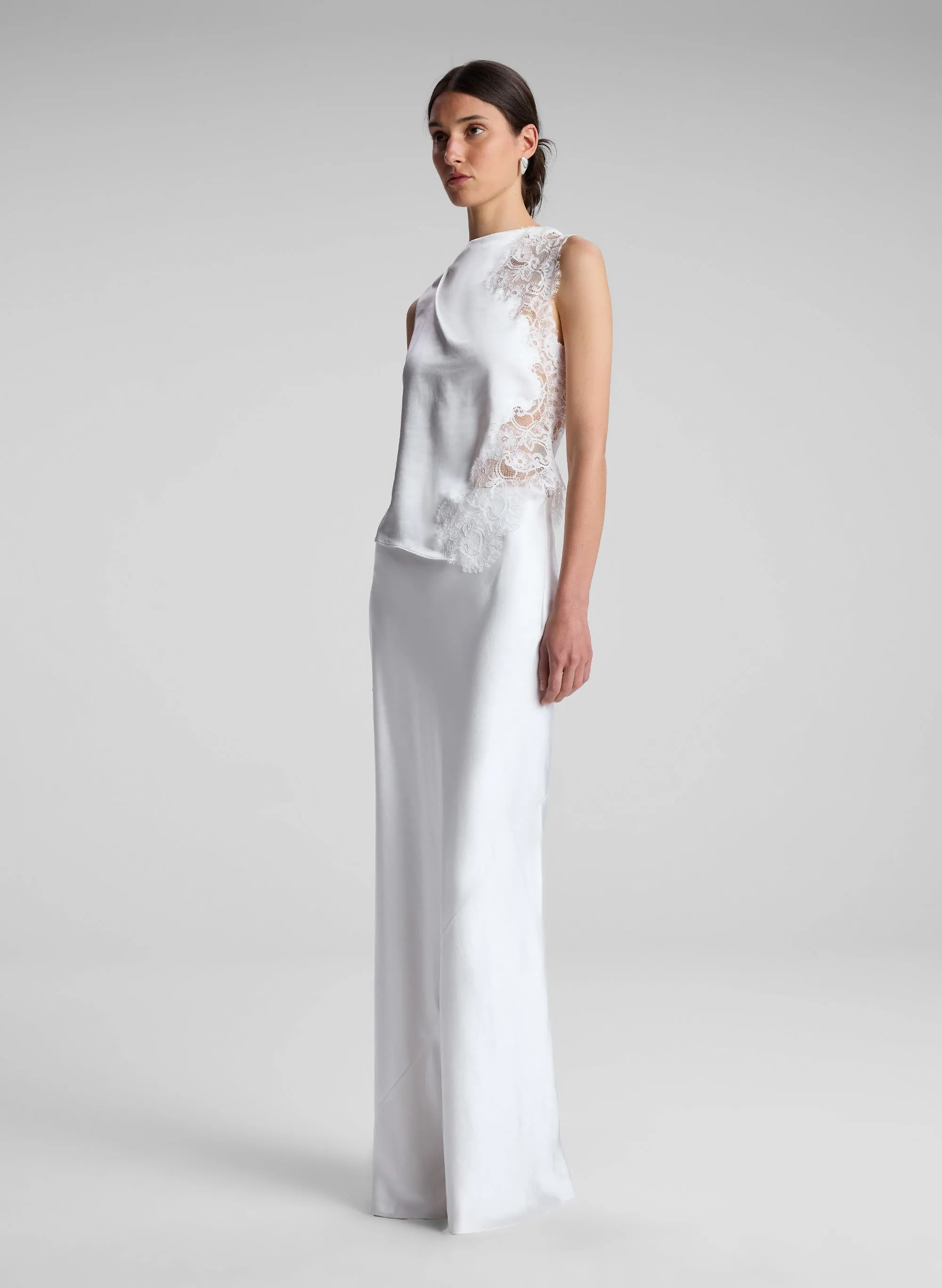 Greta Satin Maxi Skirt sold by A.L.C. product image thumbnail 4