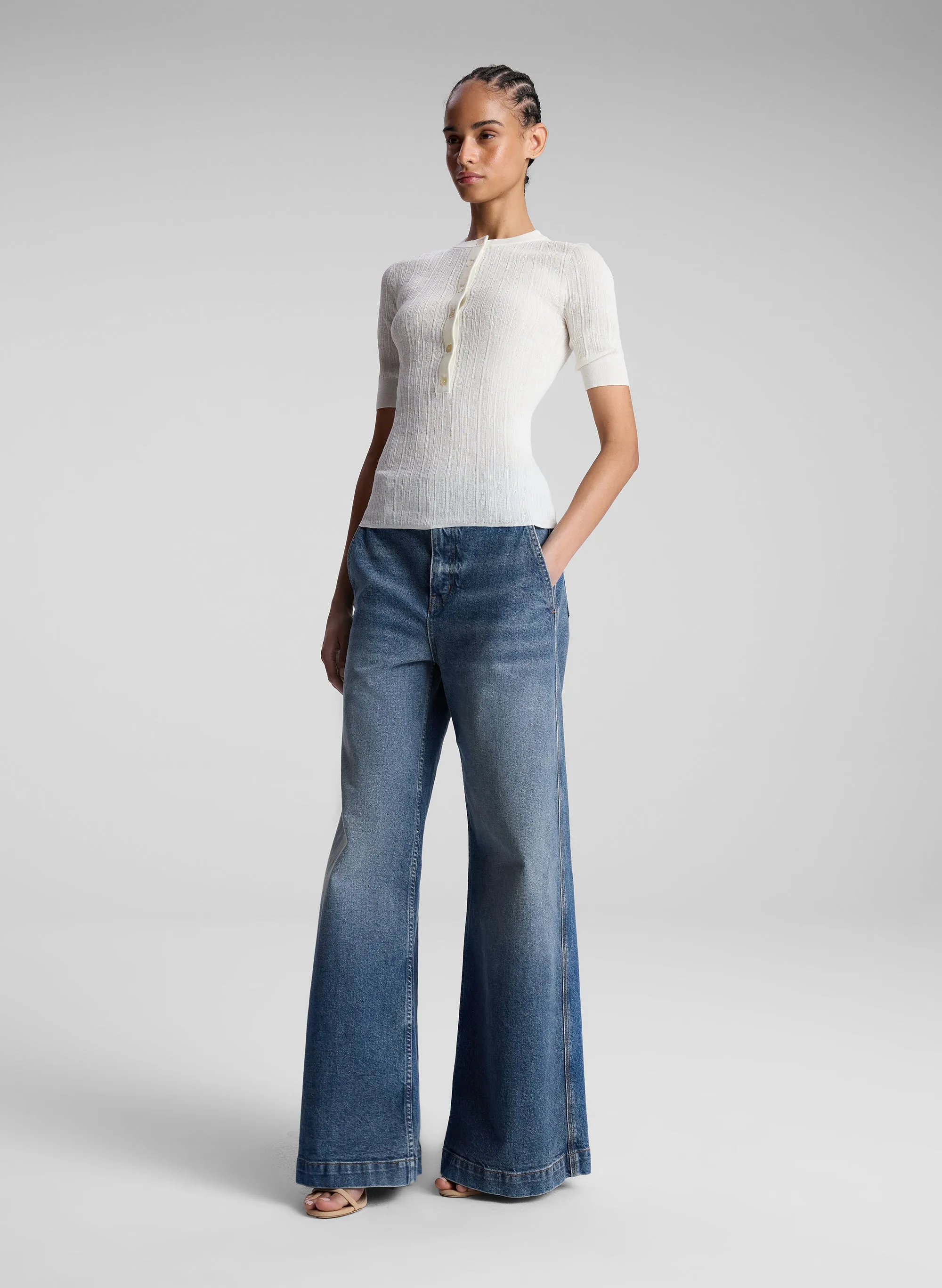 Fisher Fine Cotton Knit Top sold by A.L.C. product image thumbnail 3