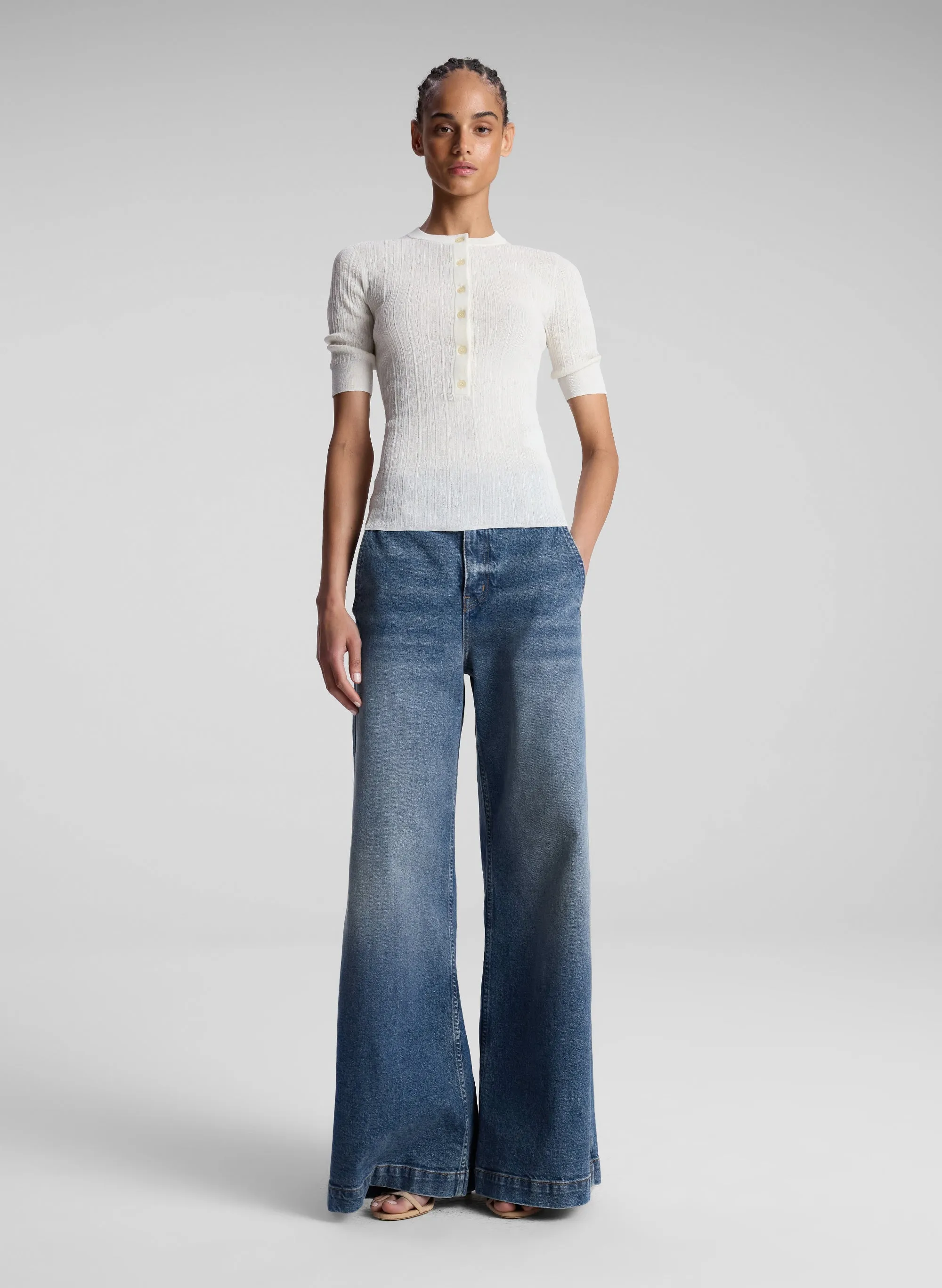 Fisher Fine Cotton Knit Top sold by A.L.C. product image thumbnail 4