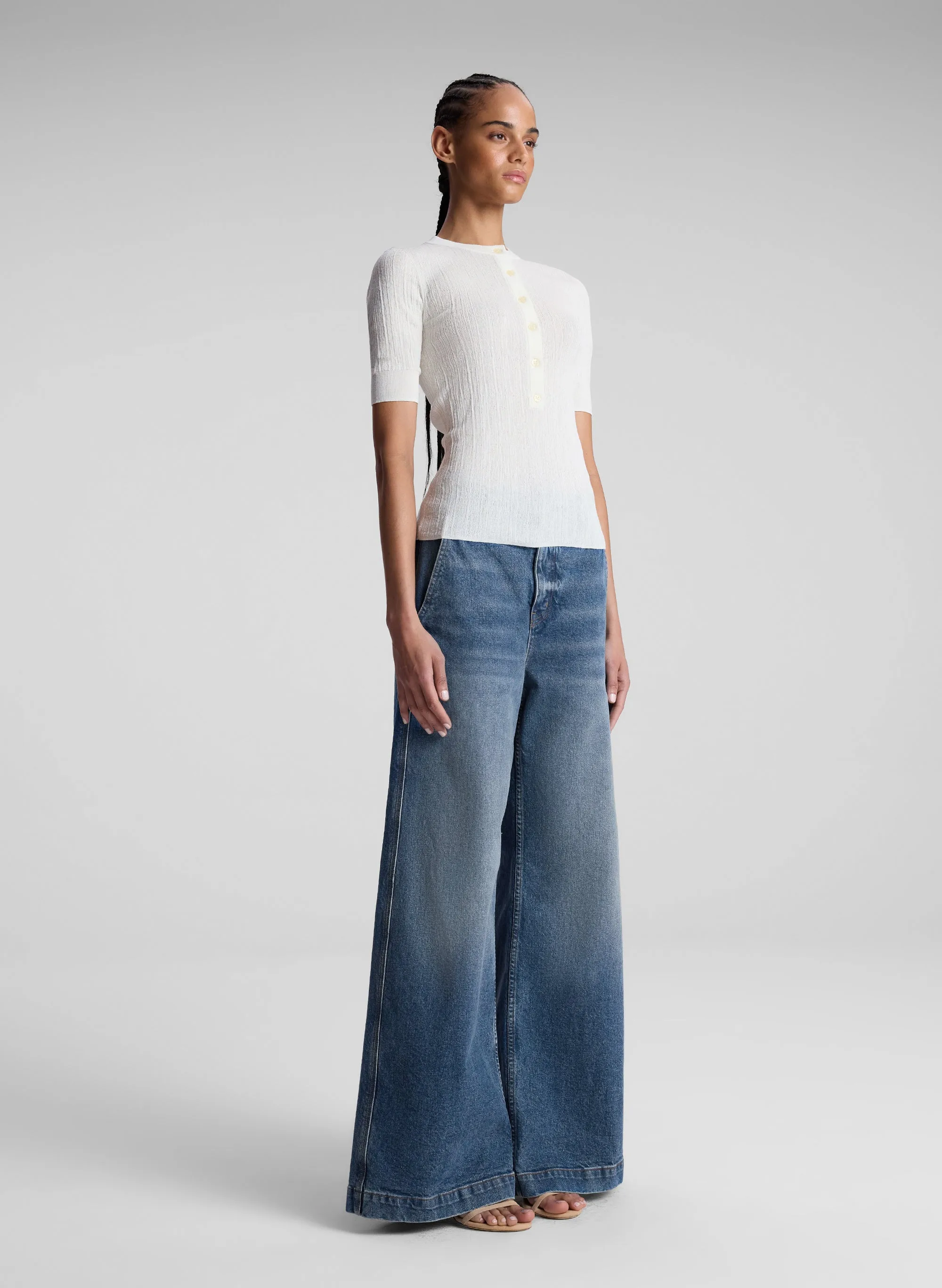 Fisher Fine Cotton Knit Top sold by A.L.C.