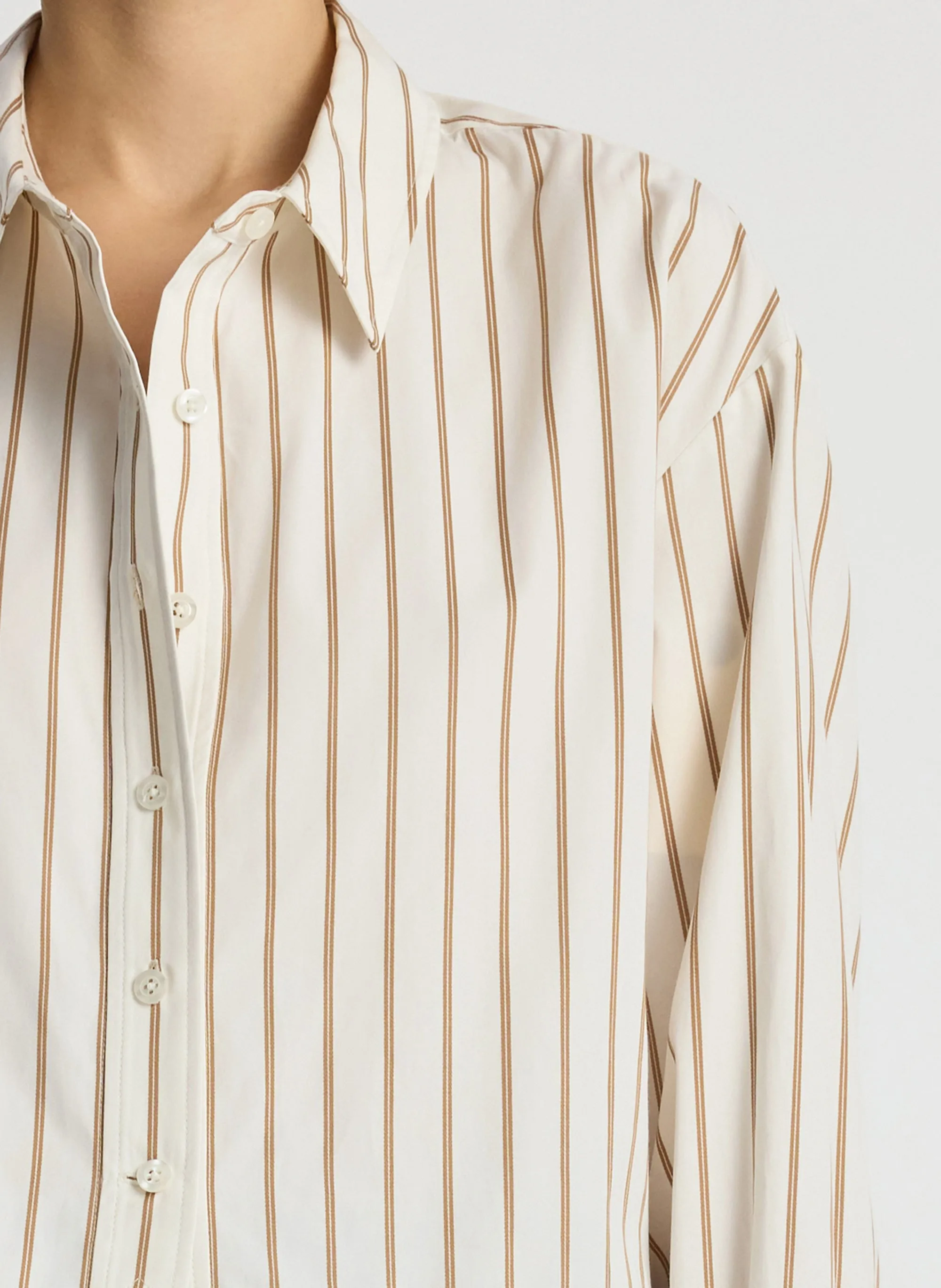 Monica II Cropped Cotton Shirt sold by A.L.C. product image thumbnail 2