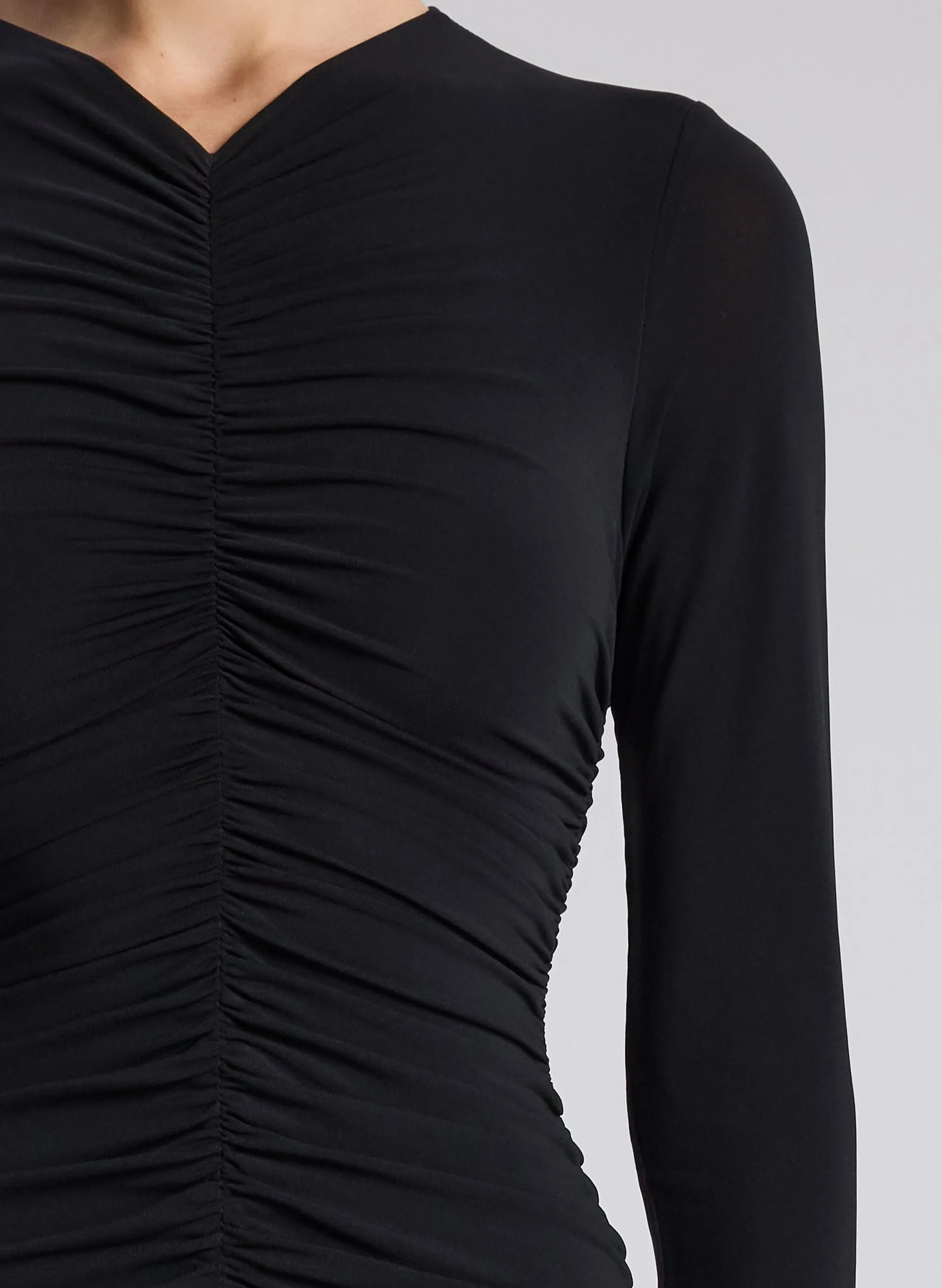 Fawn Ruched Mesh Maxi Dress sold by A.L.C. product image thumbnail 2