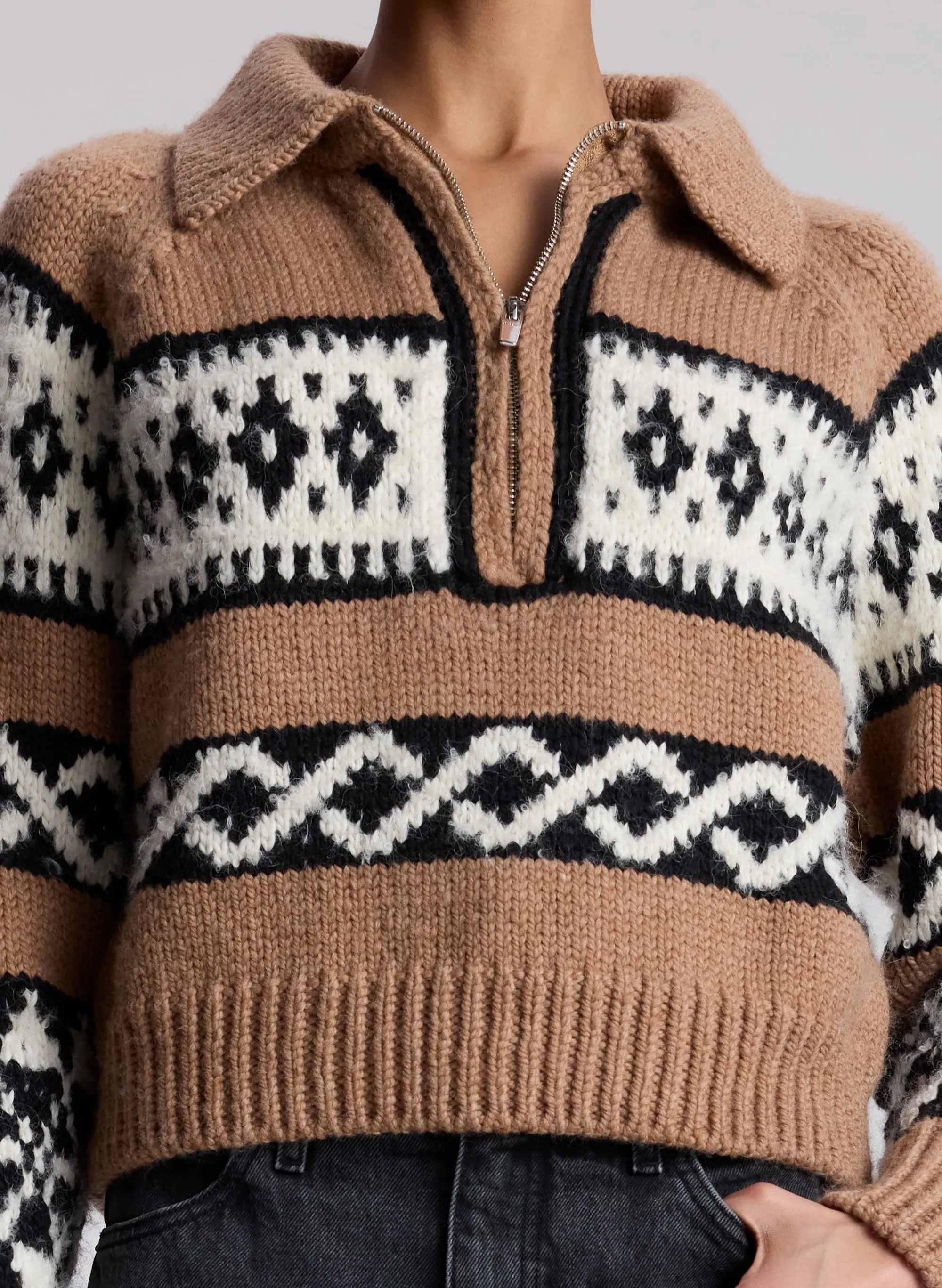 Carter Merino Fairisle Sweater sold by A.L.C. product image thumbnail 2