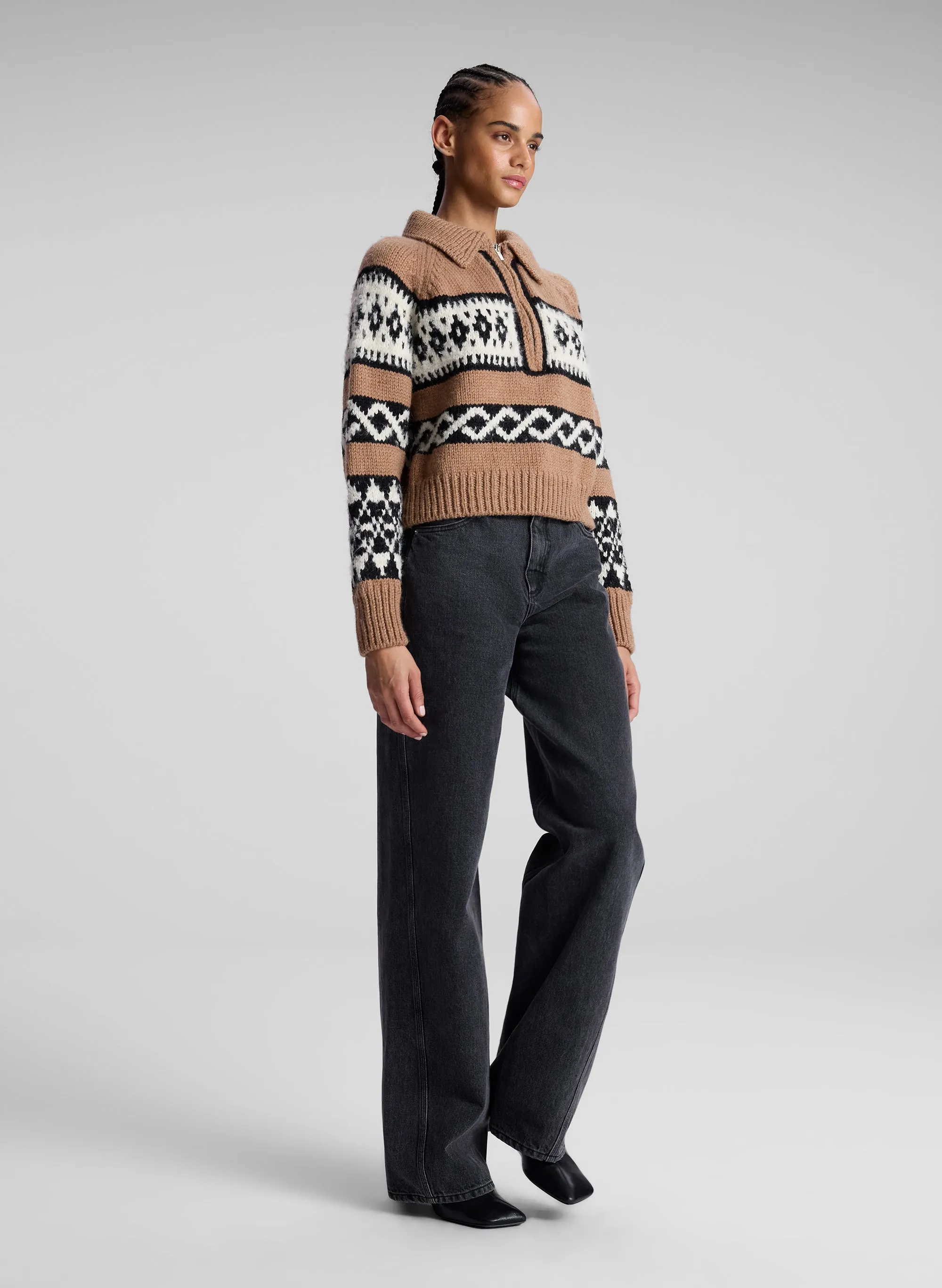 Carter Merino Fairisle Sweater sold by A.L.C. product image thumbnail 4