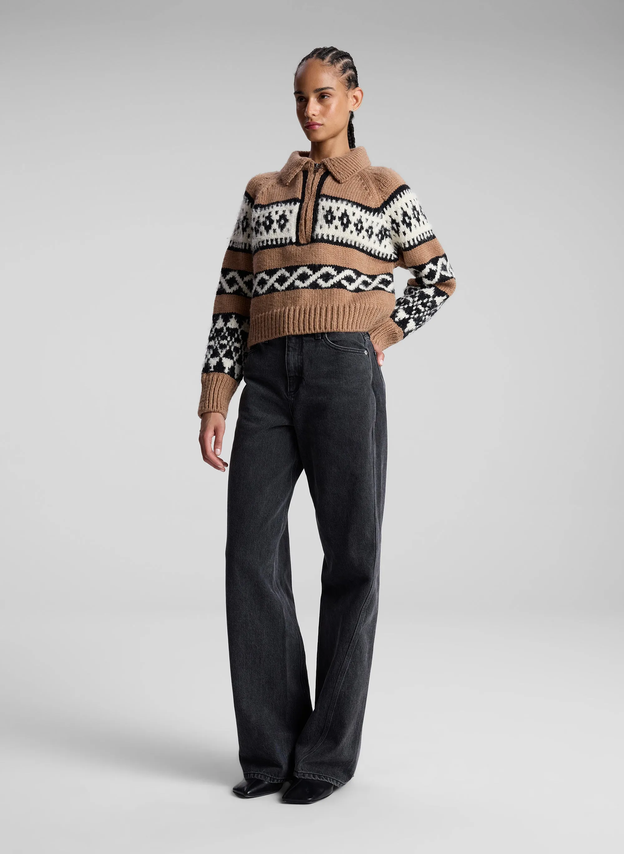 Carter Merino Fairisle Sweater sold by A.L.C. product image thumbnail 3
