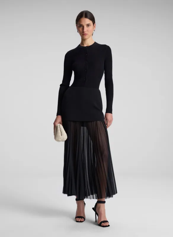 Willa Pleated Maxi Skirt made by A.L.C.