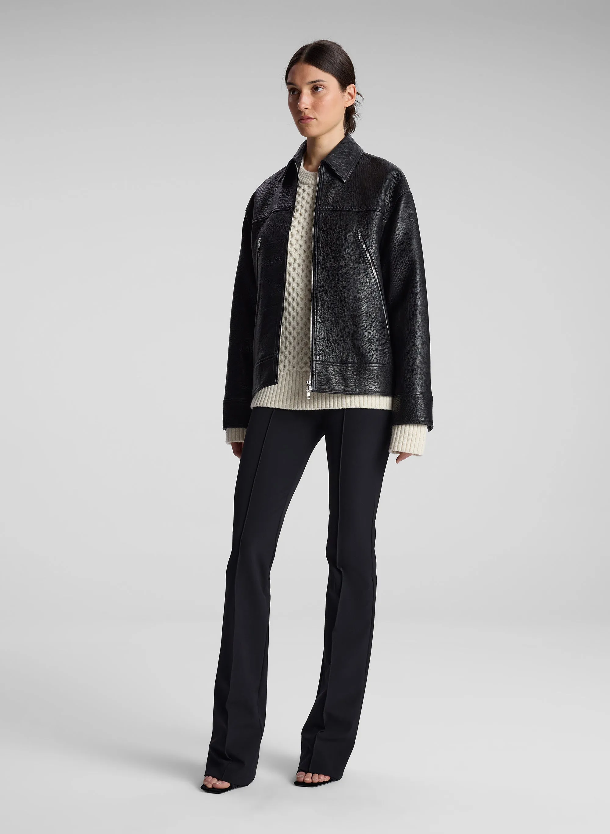 Olive Leather Jacket sold by A.L.C. product image thumbnail 4