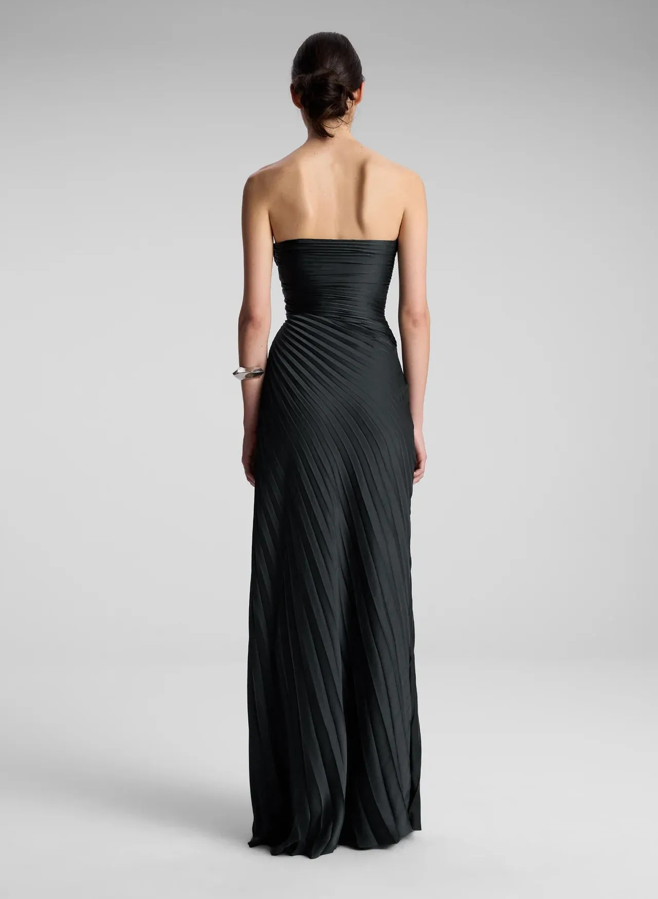 Bianca Strapless Pleated Maxi Dress sold by A.L.C. product image thumbnail 3