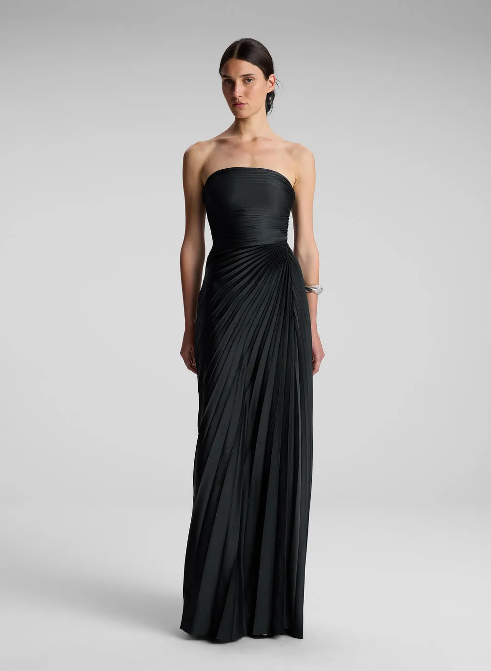 Bianca Strapless Pleated Maxi Dress sold by A.L.C.