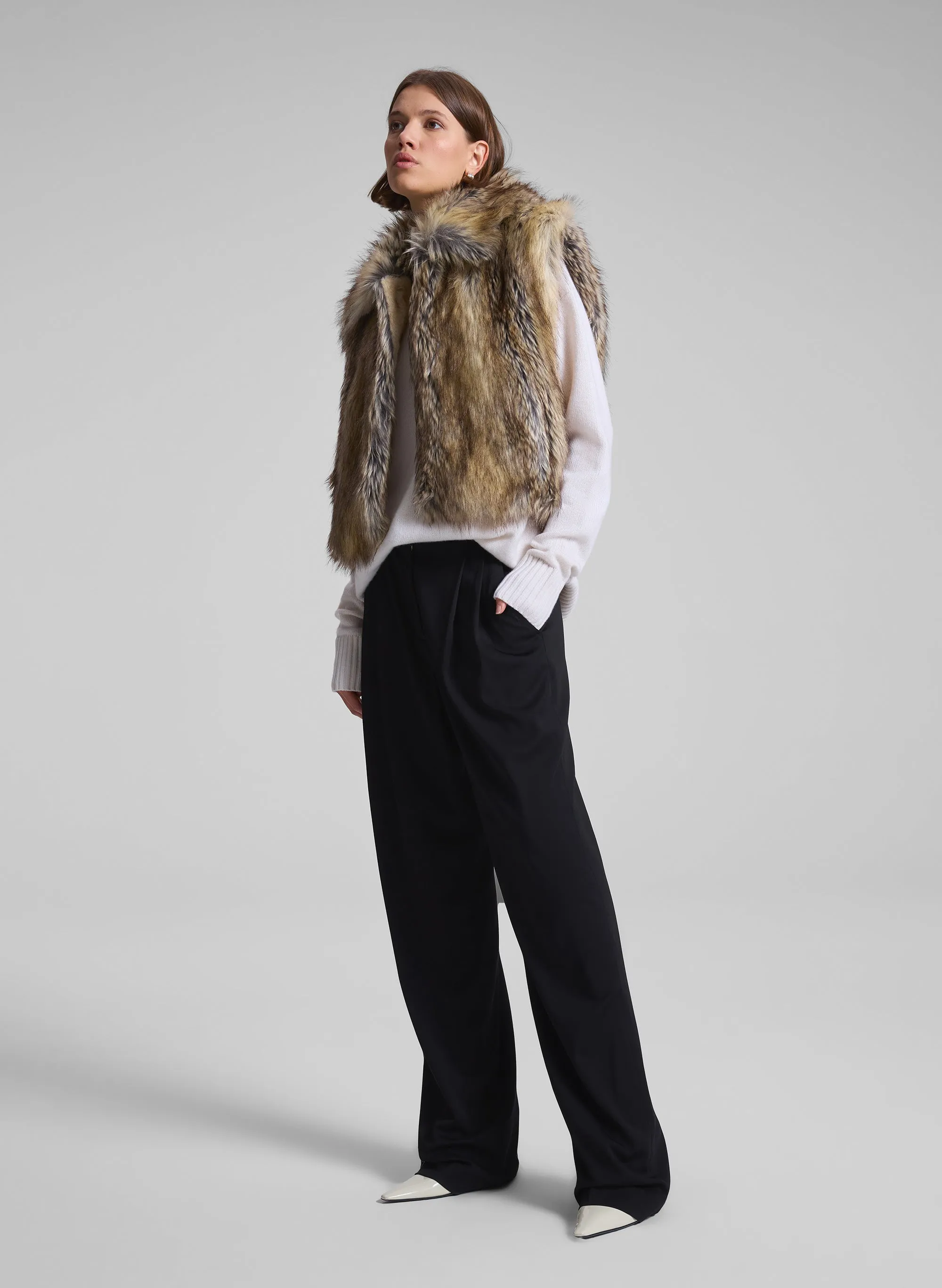 Naya Faux Fur Vest sold by A.L.C. product image thumbnail 4