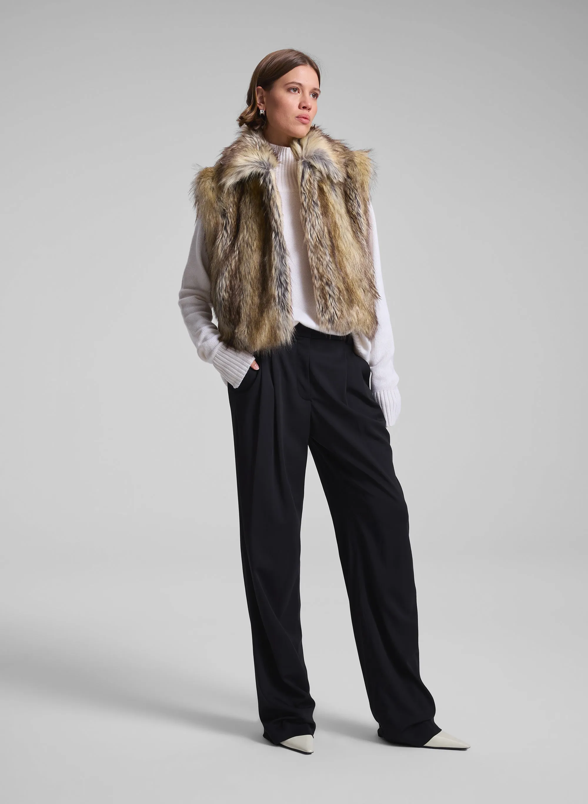 Naya Faux Fur Vest sold by A.L.C. product image thumbnail 3