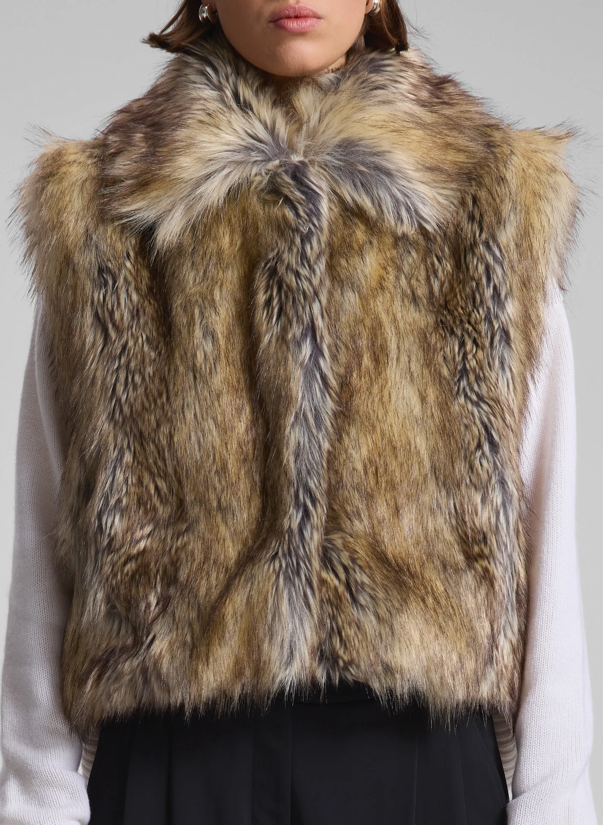 Naya Faux Fur Vest sold by A.L.C. product image thumbnail 2