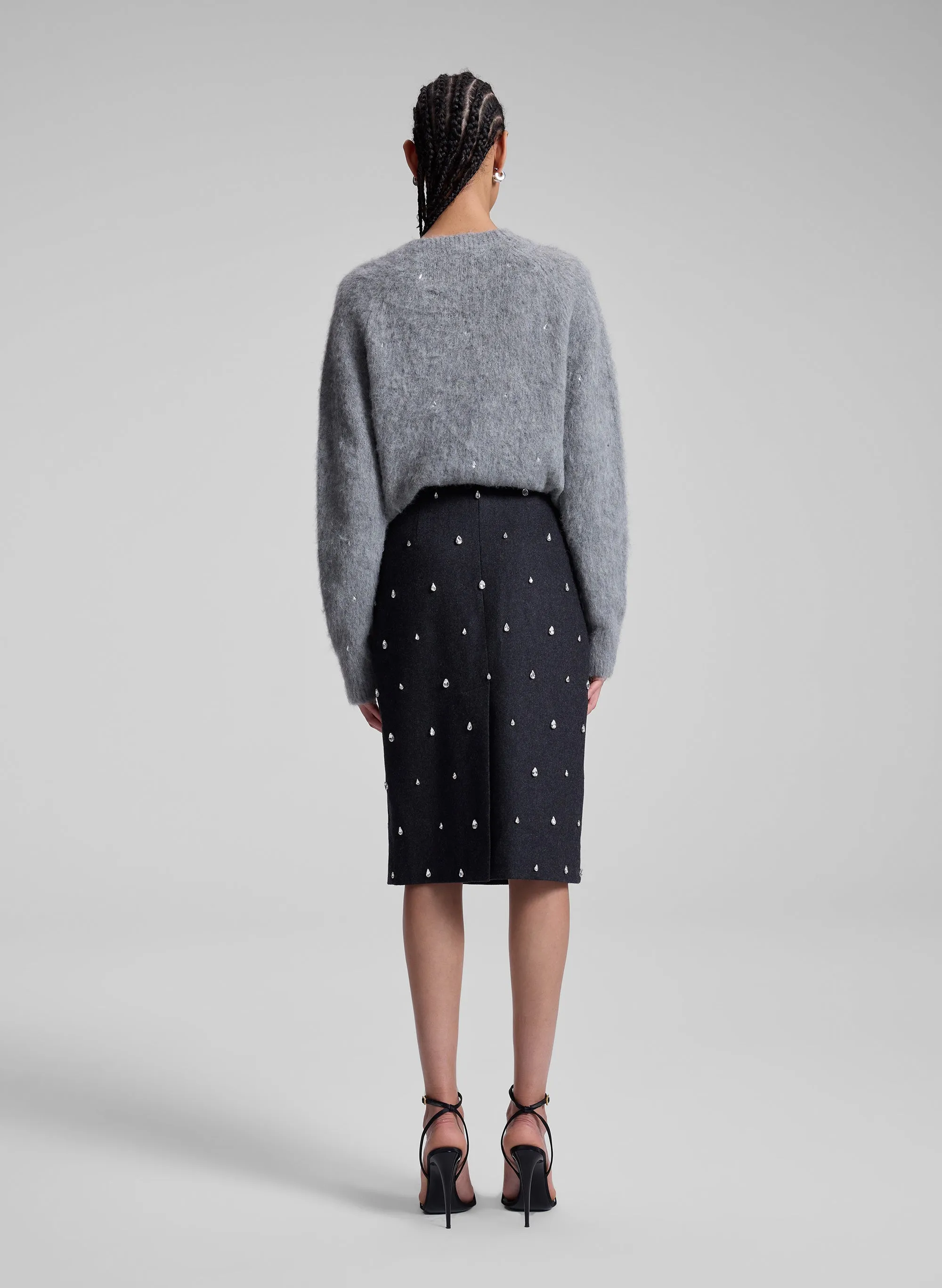 Opal Embellished Wool Pencil Skirt sold by A.L.C. product image thumbnail 5