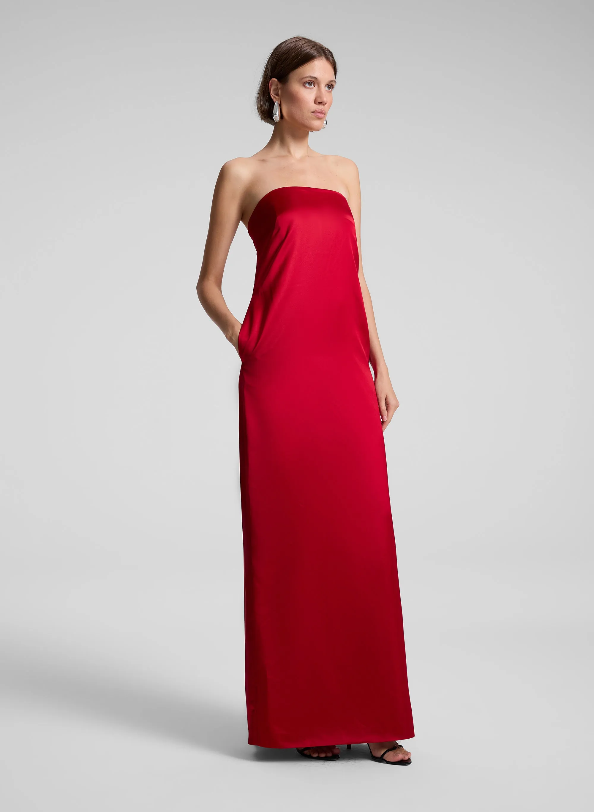 Ani Strapless Satin Gown sold by A.L.C. product image thumbnail 4